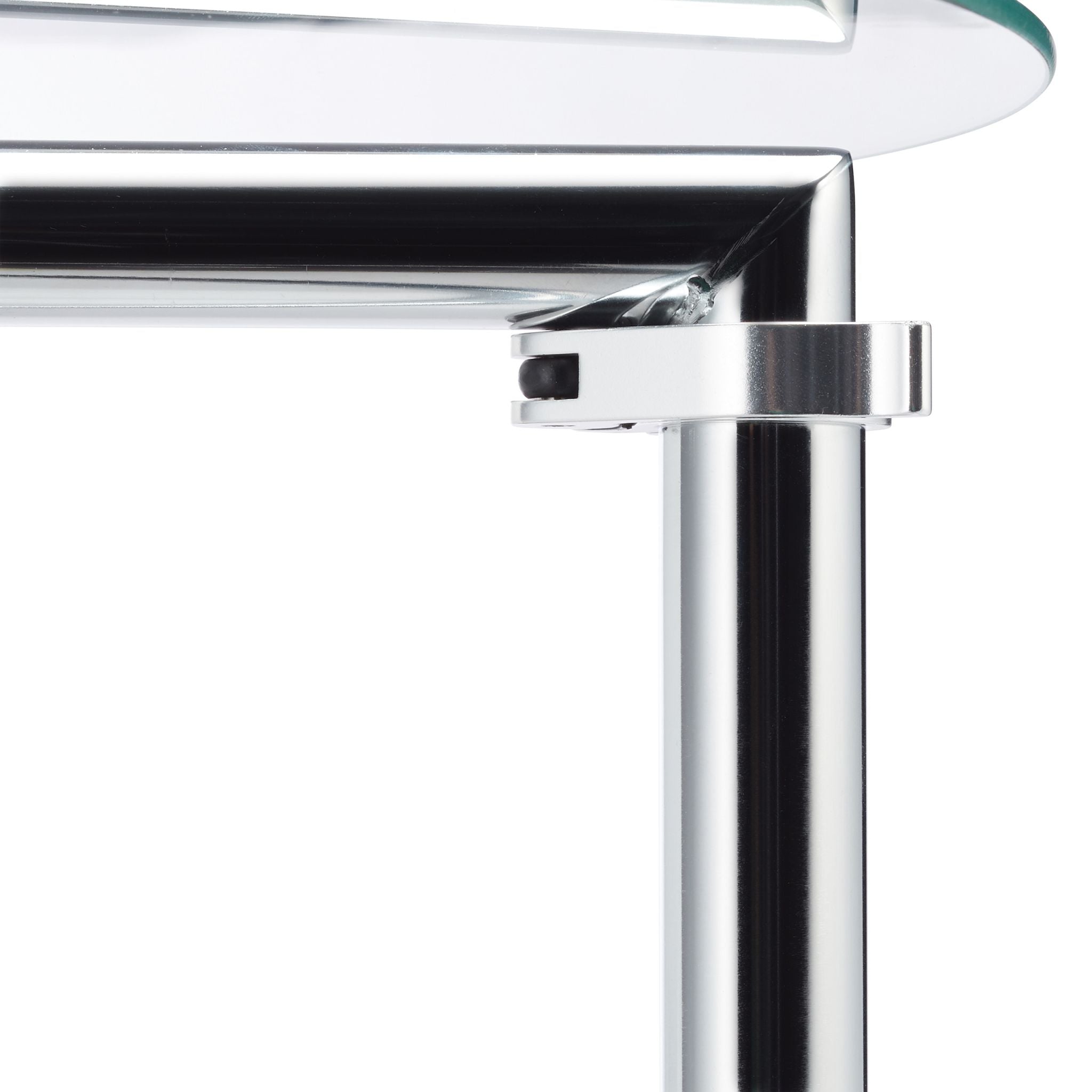 Kaffeetisch höhenverstellbar Silber-Transparent von Relaxdays
