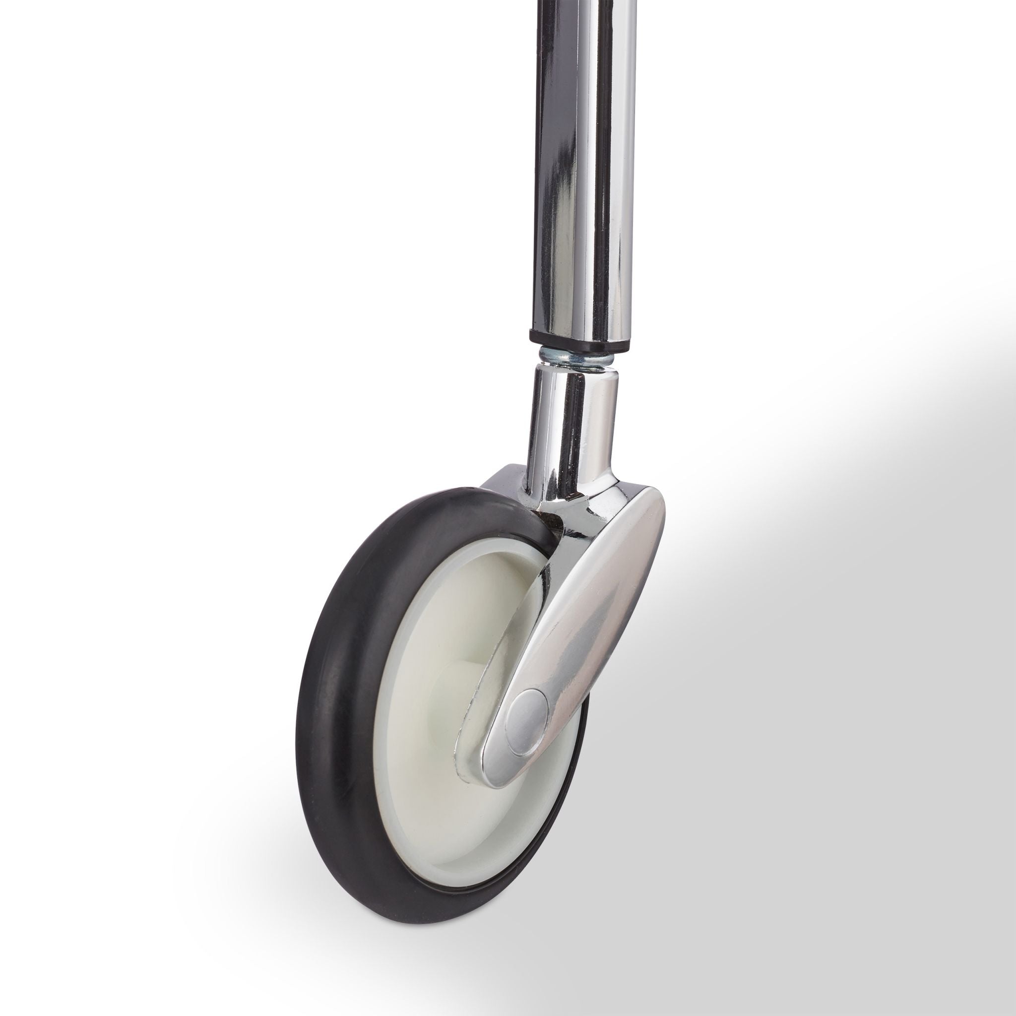 Servierwagen Milchglas Weiss-Silber