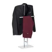 Herrendiener Chrom Silber von Relaxdays