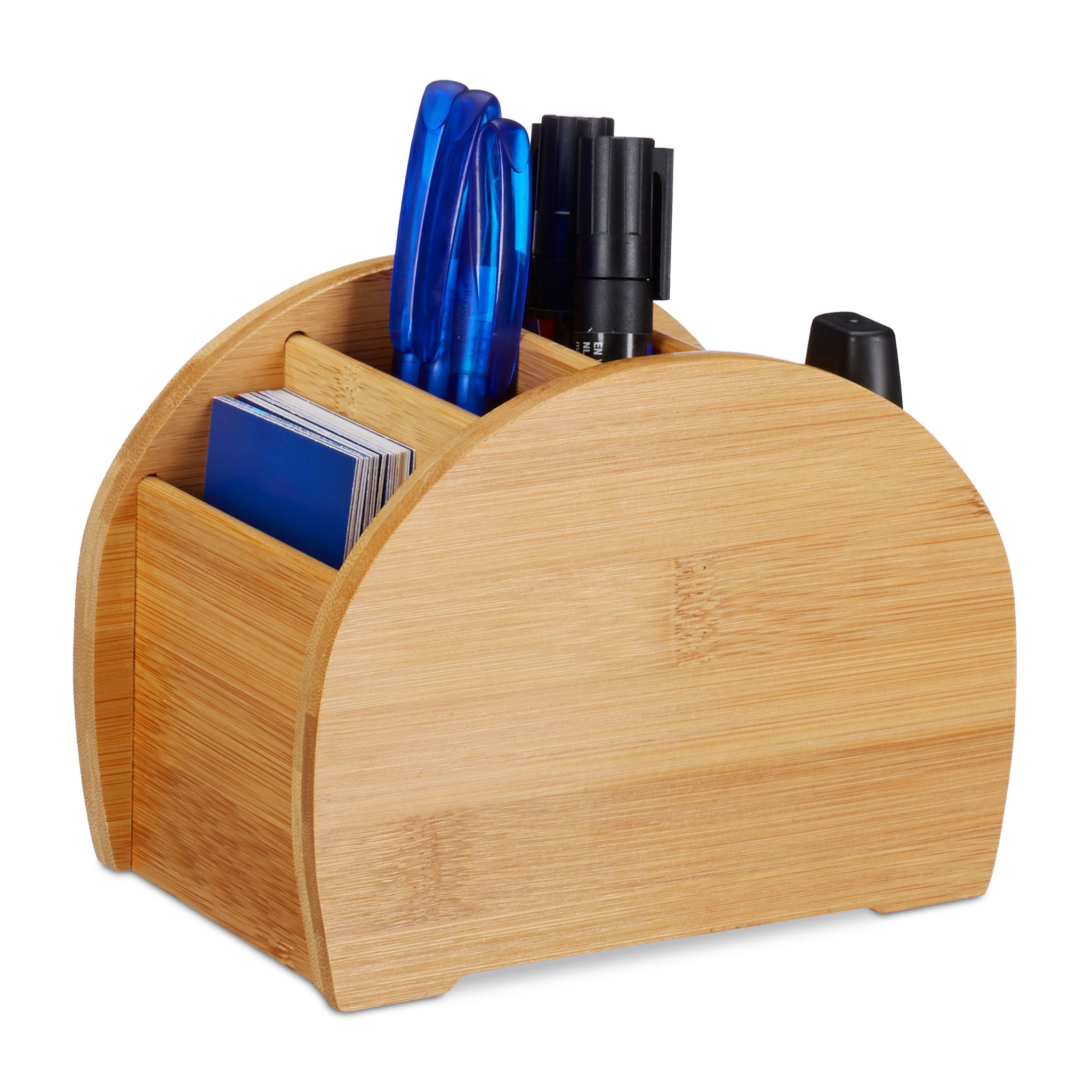 Stiftehalter Bambus Hellbraun von Relaxdays