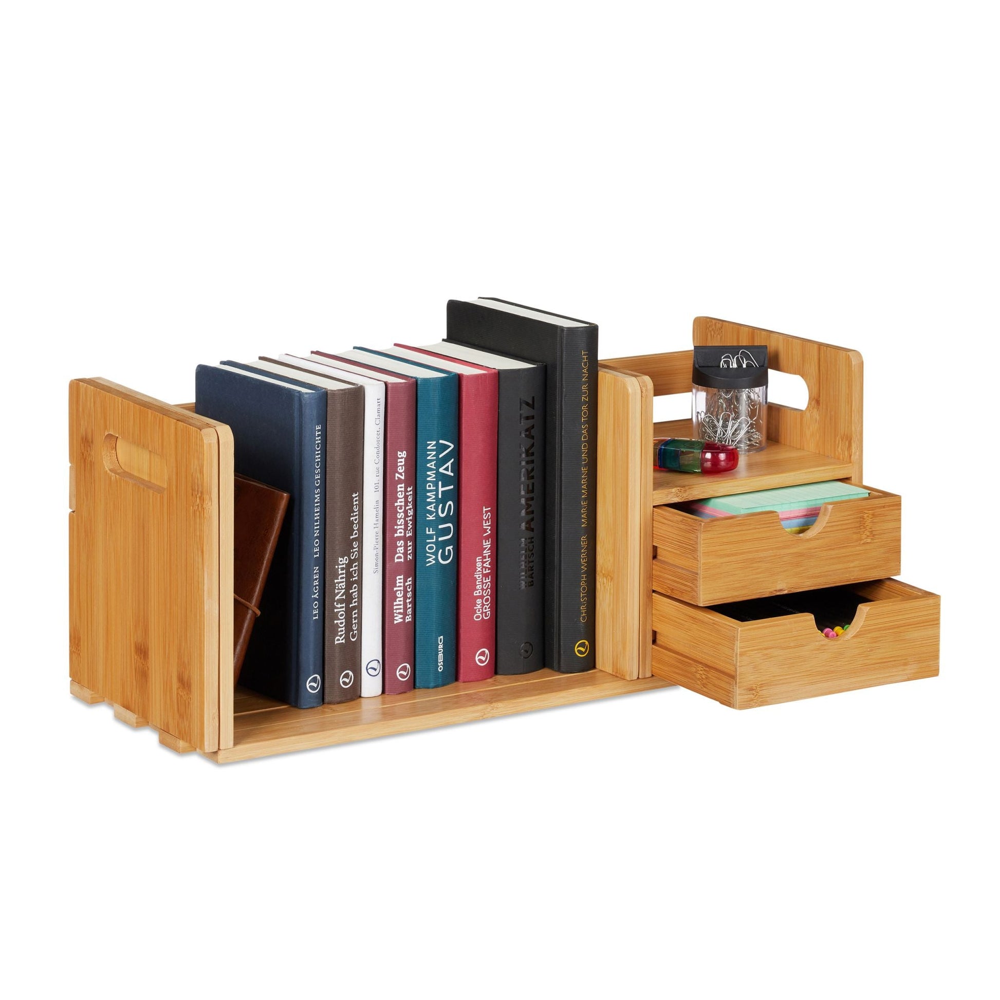 Schreibtisch Organizer Bambus Hellbraun von Relaxdays