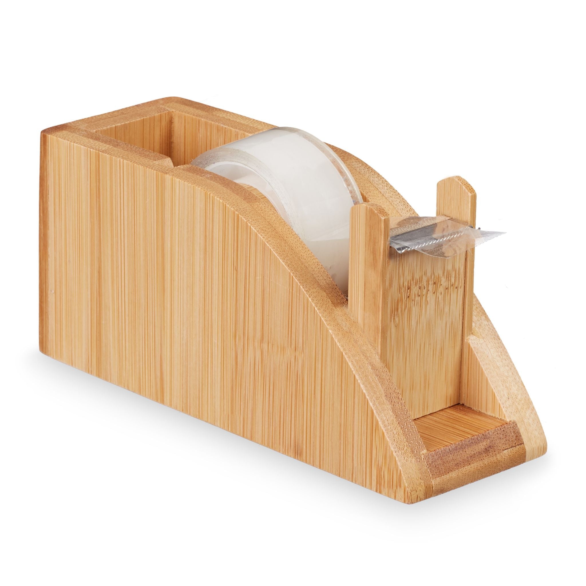 Tischabroller Bambus Hellbraun von Relaxdays