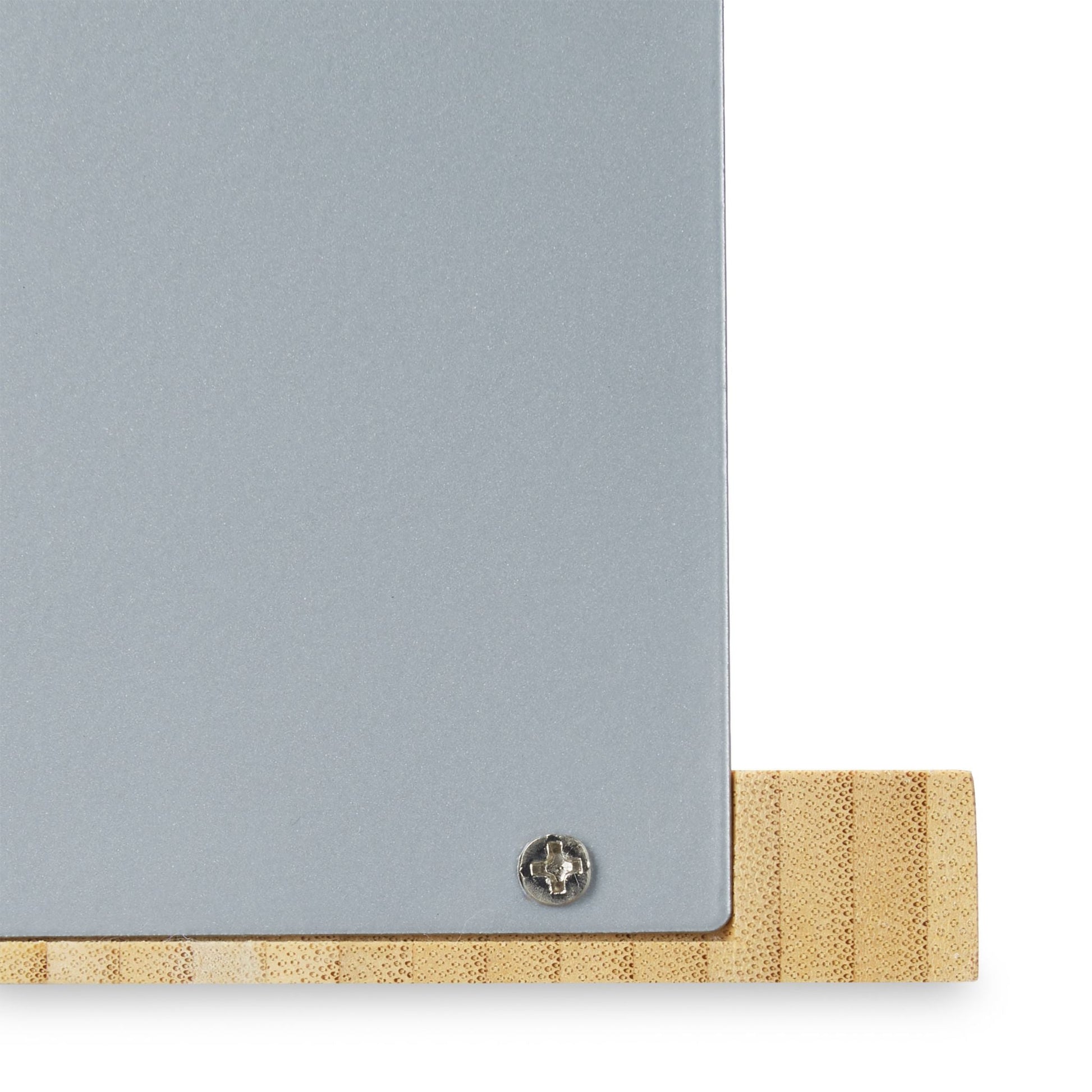 Buchstütze Bambus 2er-Set Hellbraun-Silber von guteszeug.ch