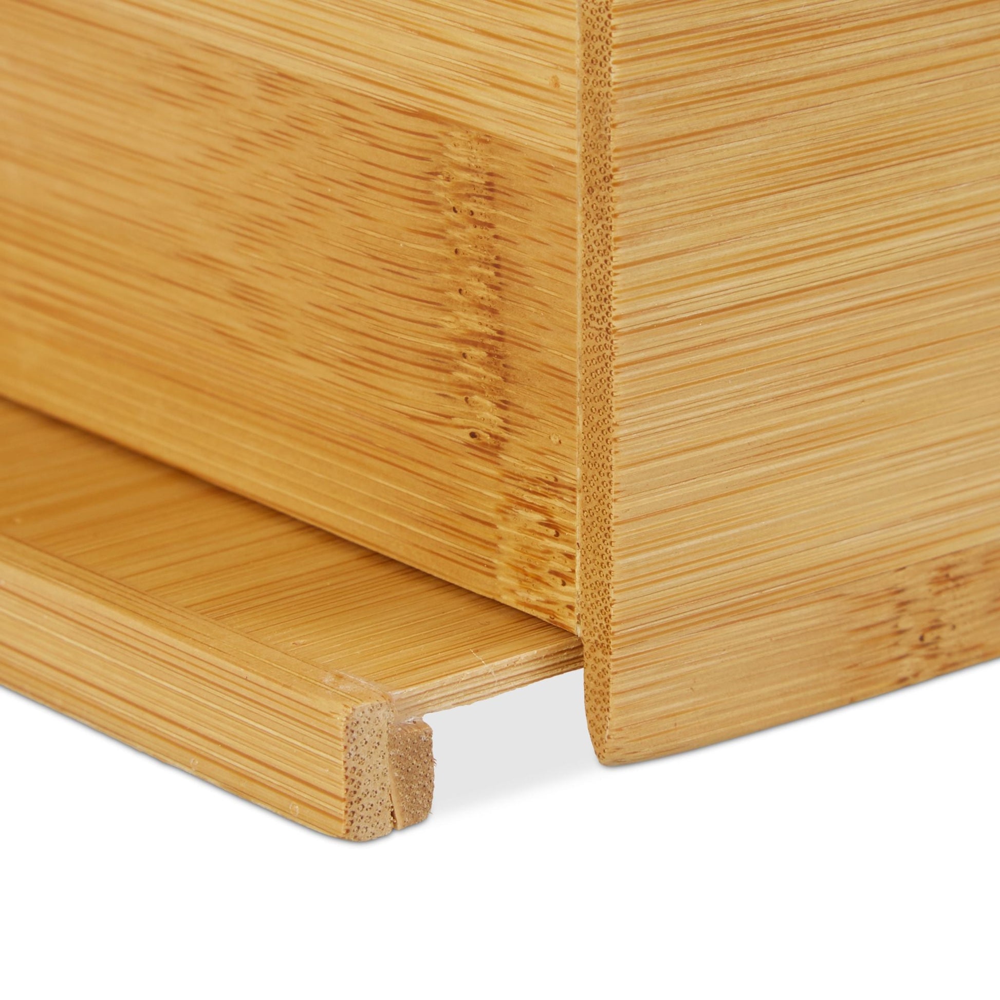 Kosmetiktücherbox Bambus 27,5cm Hellbraun von Relaxdays