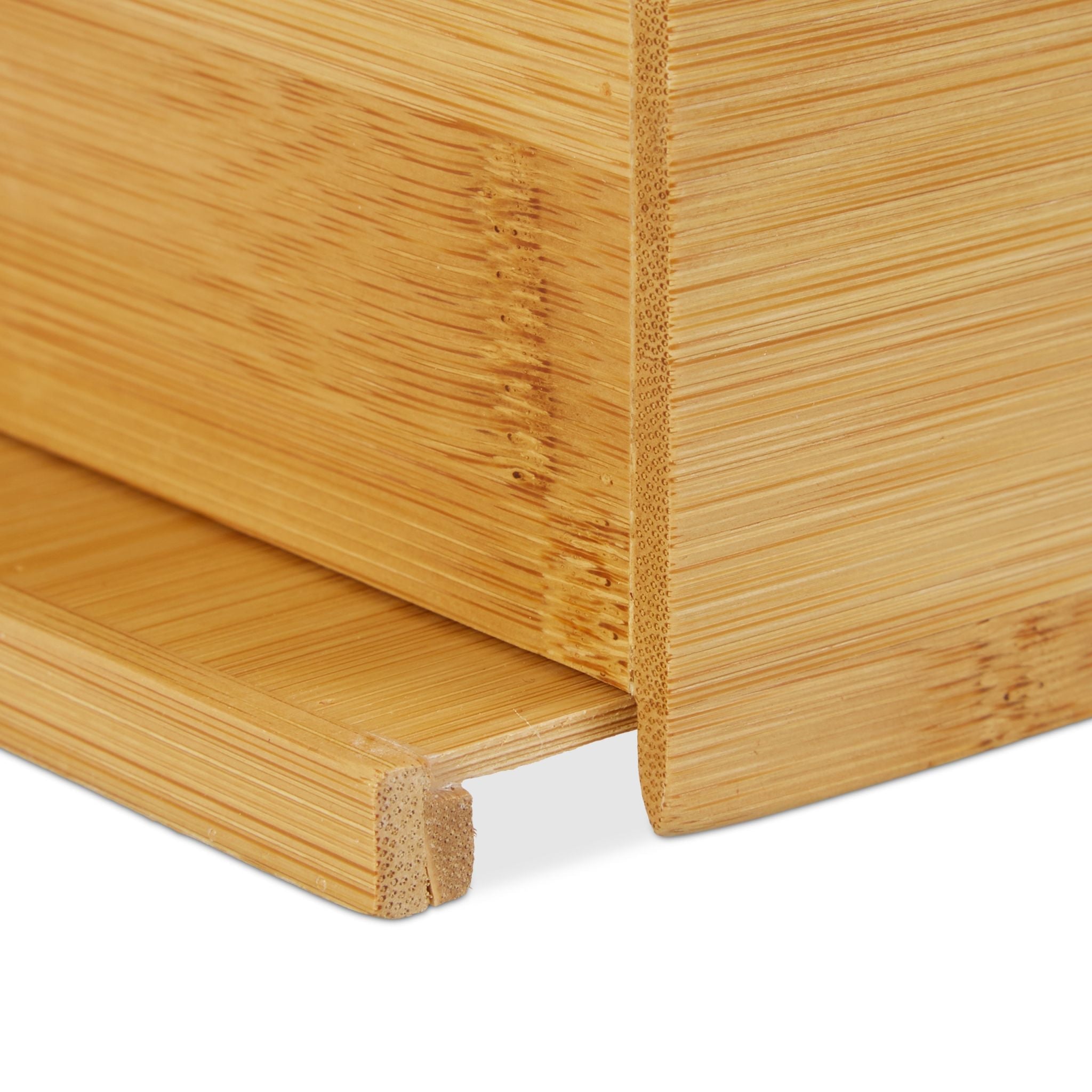 Kosmetiktücherbox Bambus 27,5cm Hellbraun von Relaxdays