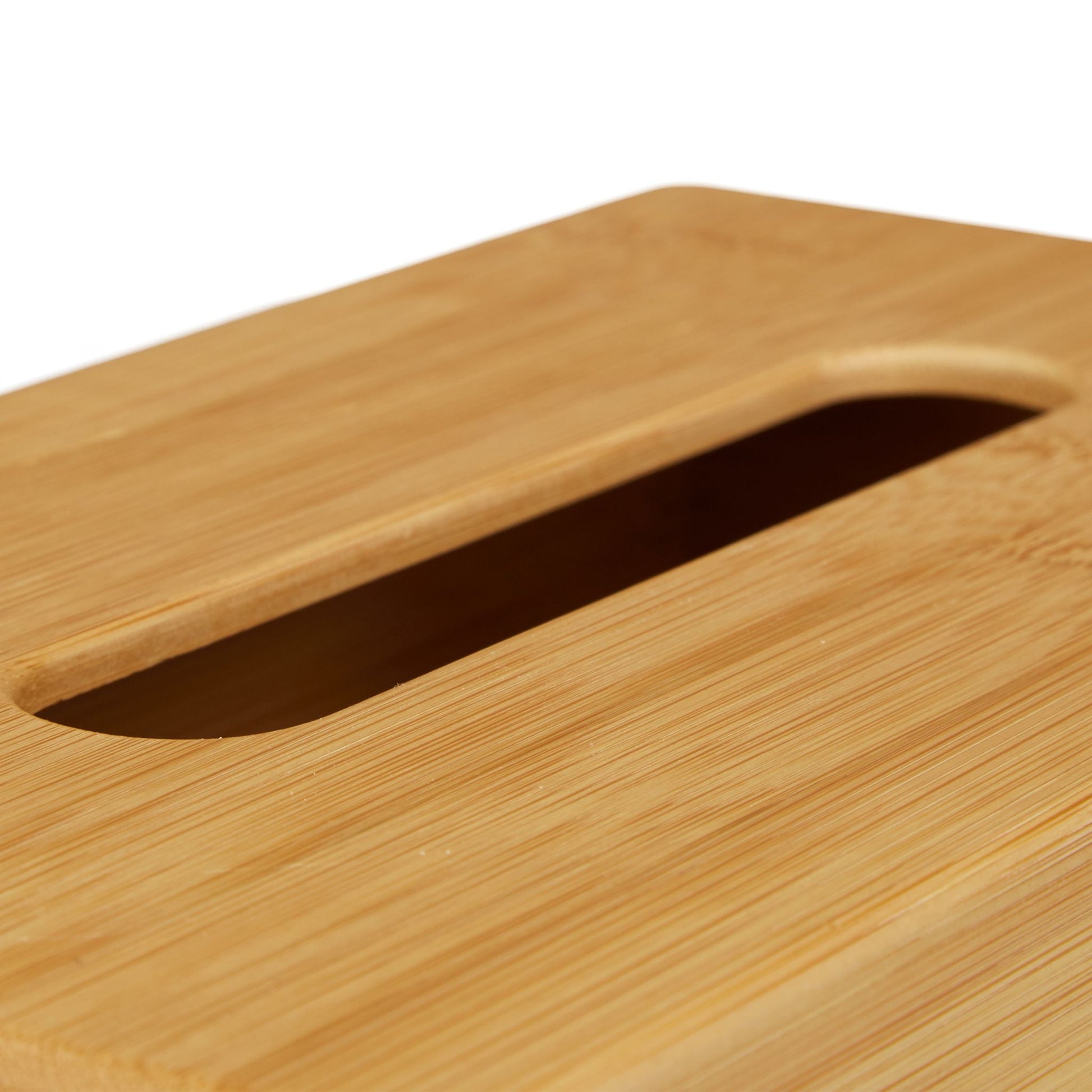 Kosmetiktücherbox Bambus 27,5cm Hellbraun von Relaxdays