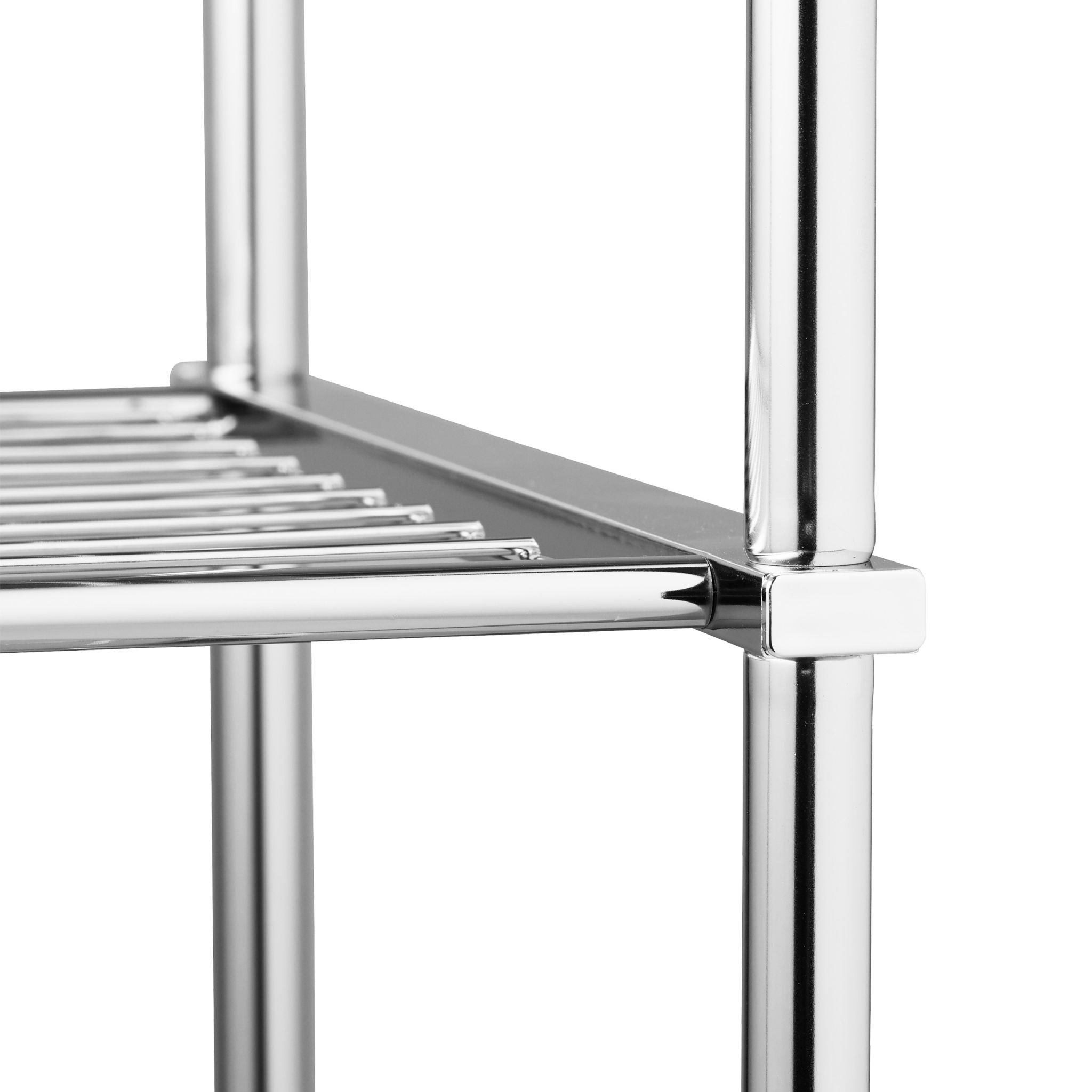 Überbauregal Waschmaschine 3 Ablagen Silber von Relaxdays