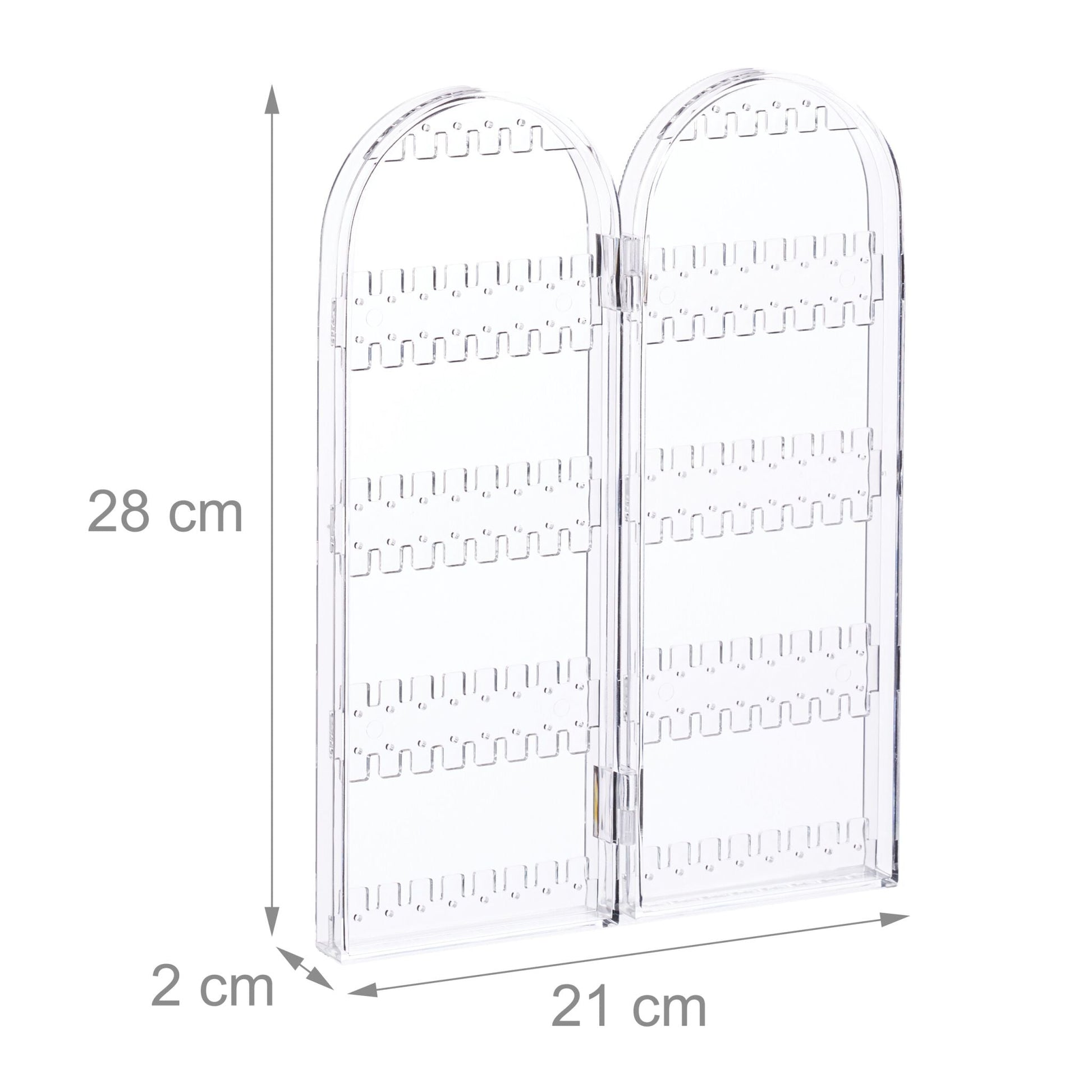 Schmuckhalter Acryl Transparent von Relaxdays
