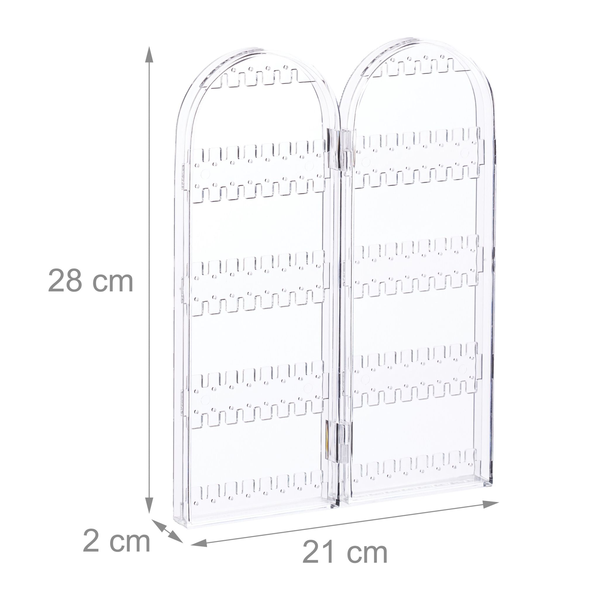 Schmuckhalter Acryl Transparent von Relaxdays