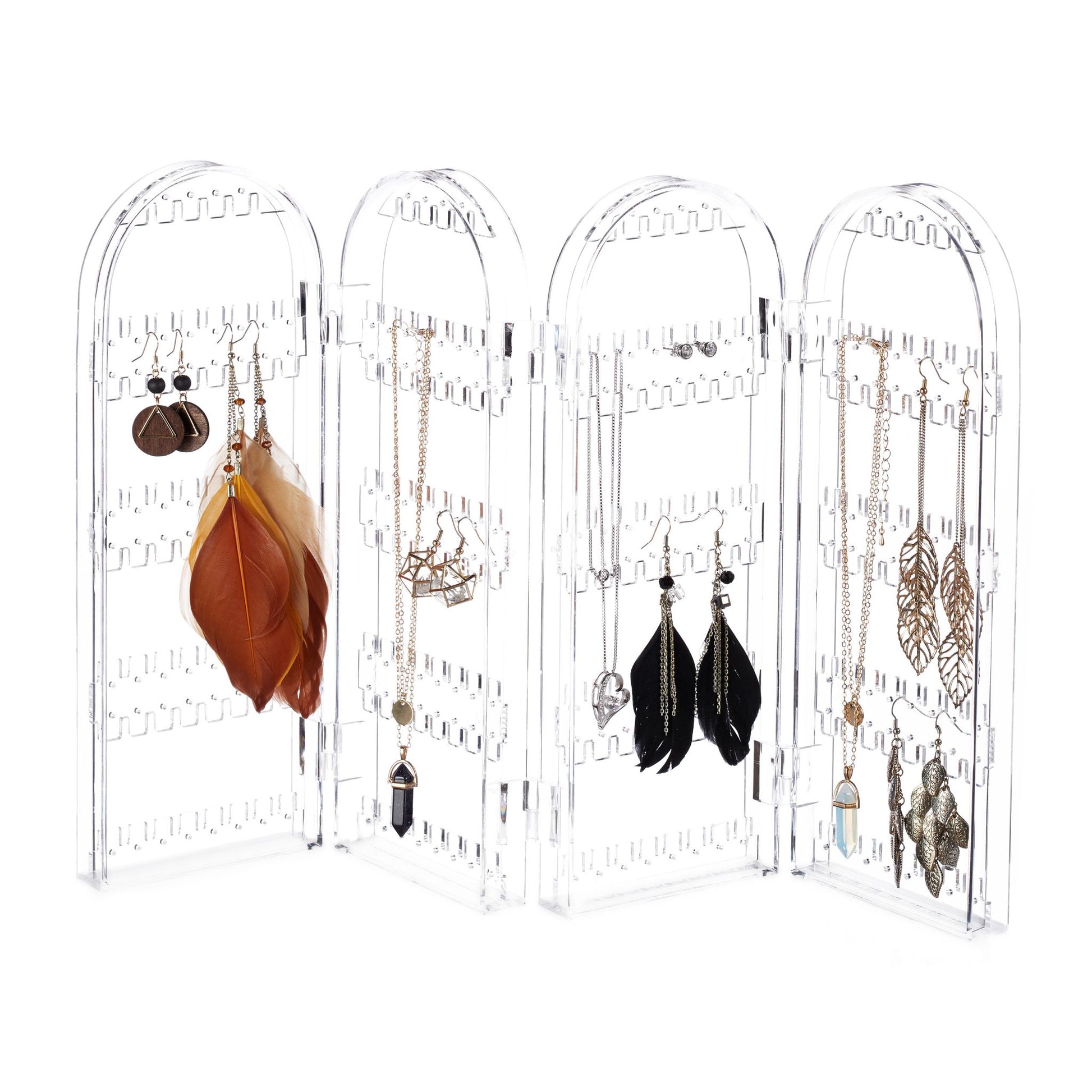 Schmuckhalter Acryl Transparent von Relaxdays