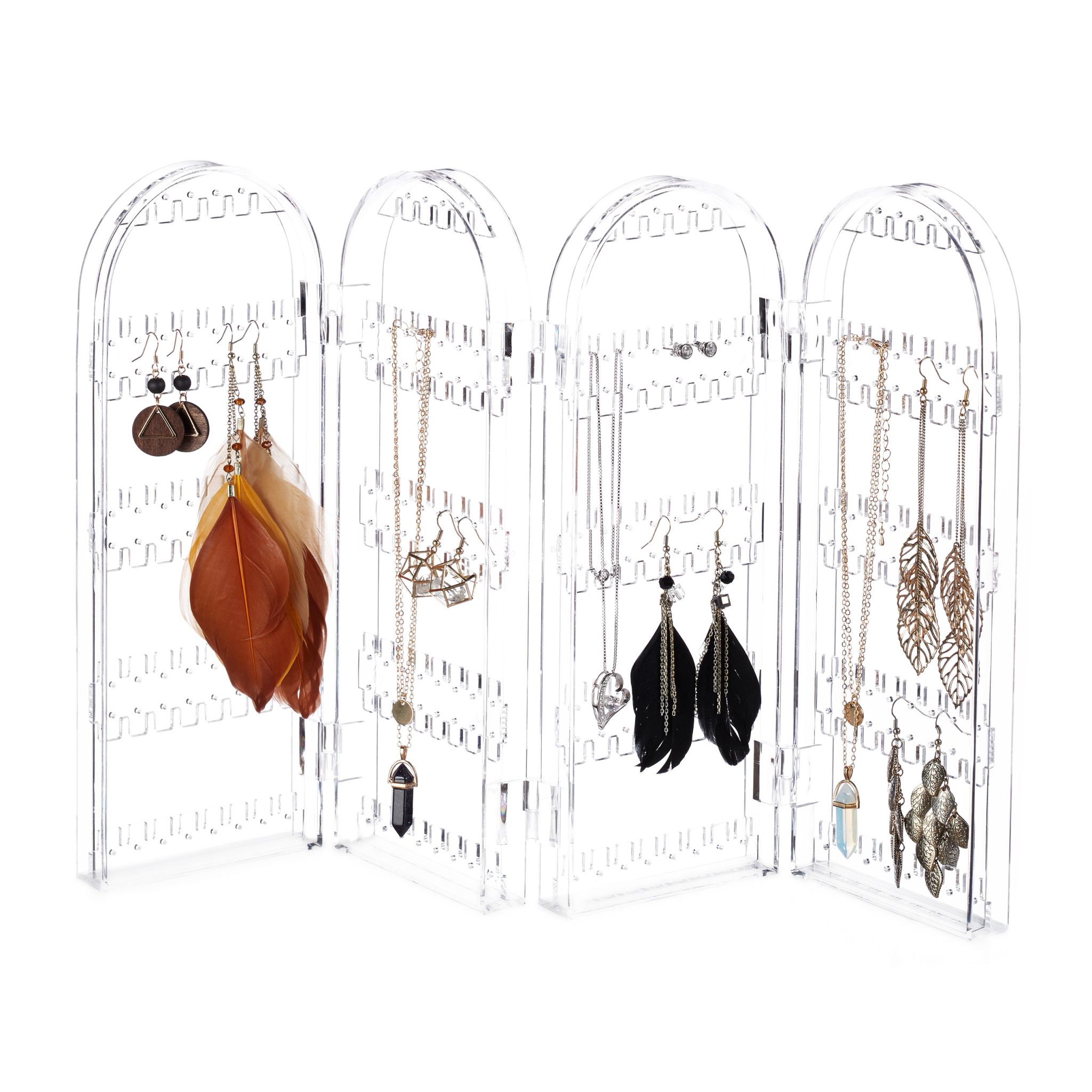 Schmuckhalter Acryl Transparent von Relaxdays