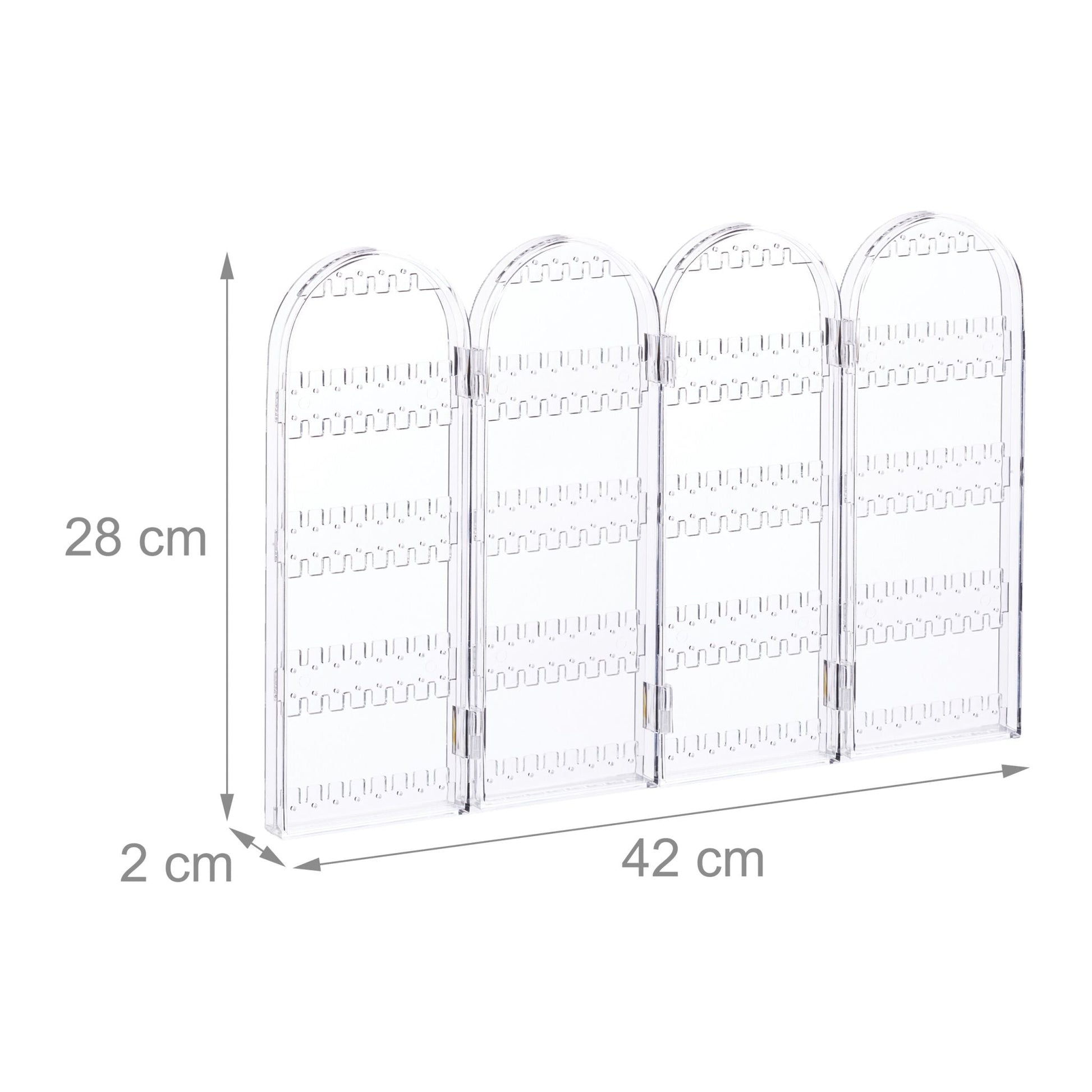 Schmuckhalter Acryl Transparent von Relaxdays