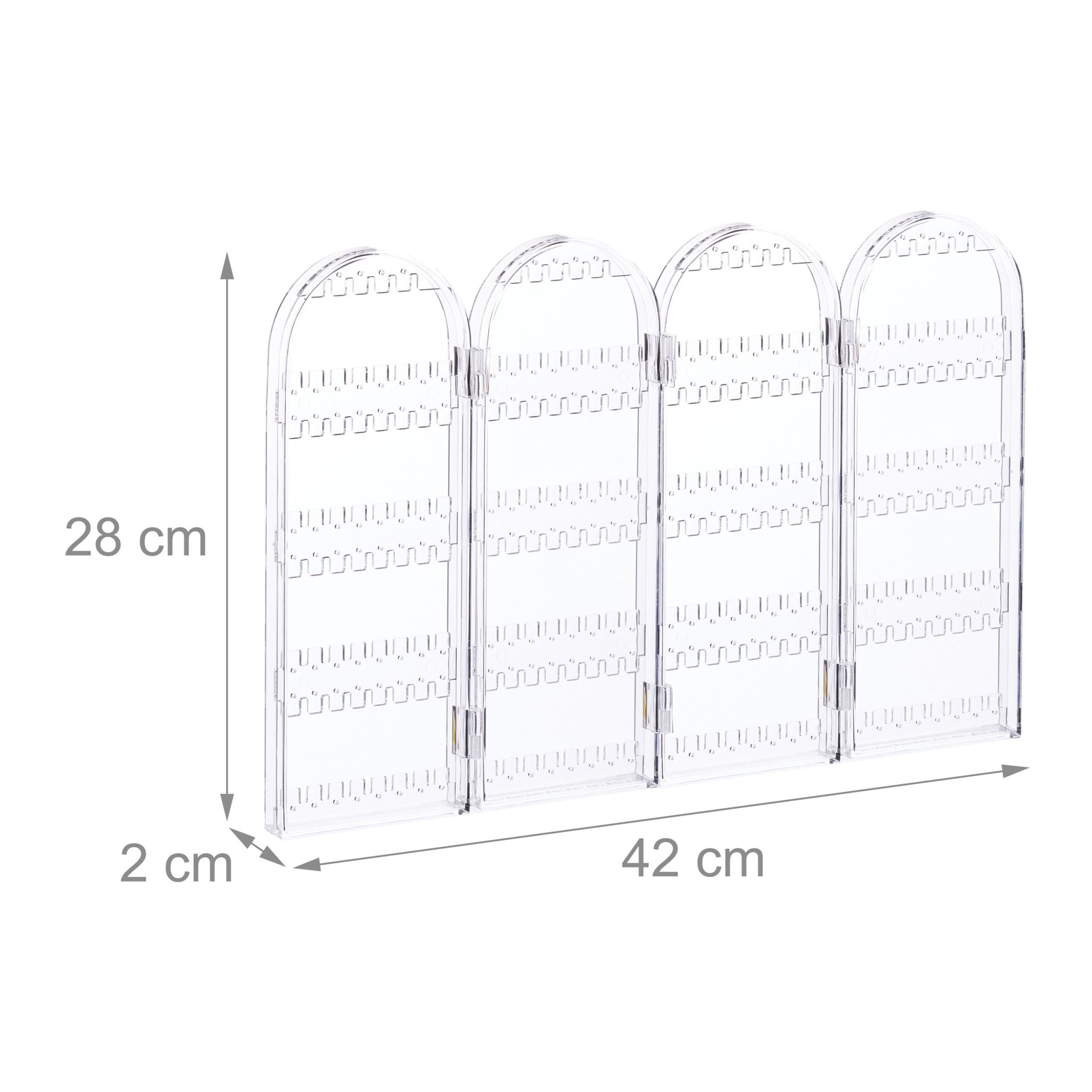 Schmuckhalter Acryl Transparent von Relaxdays