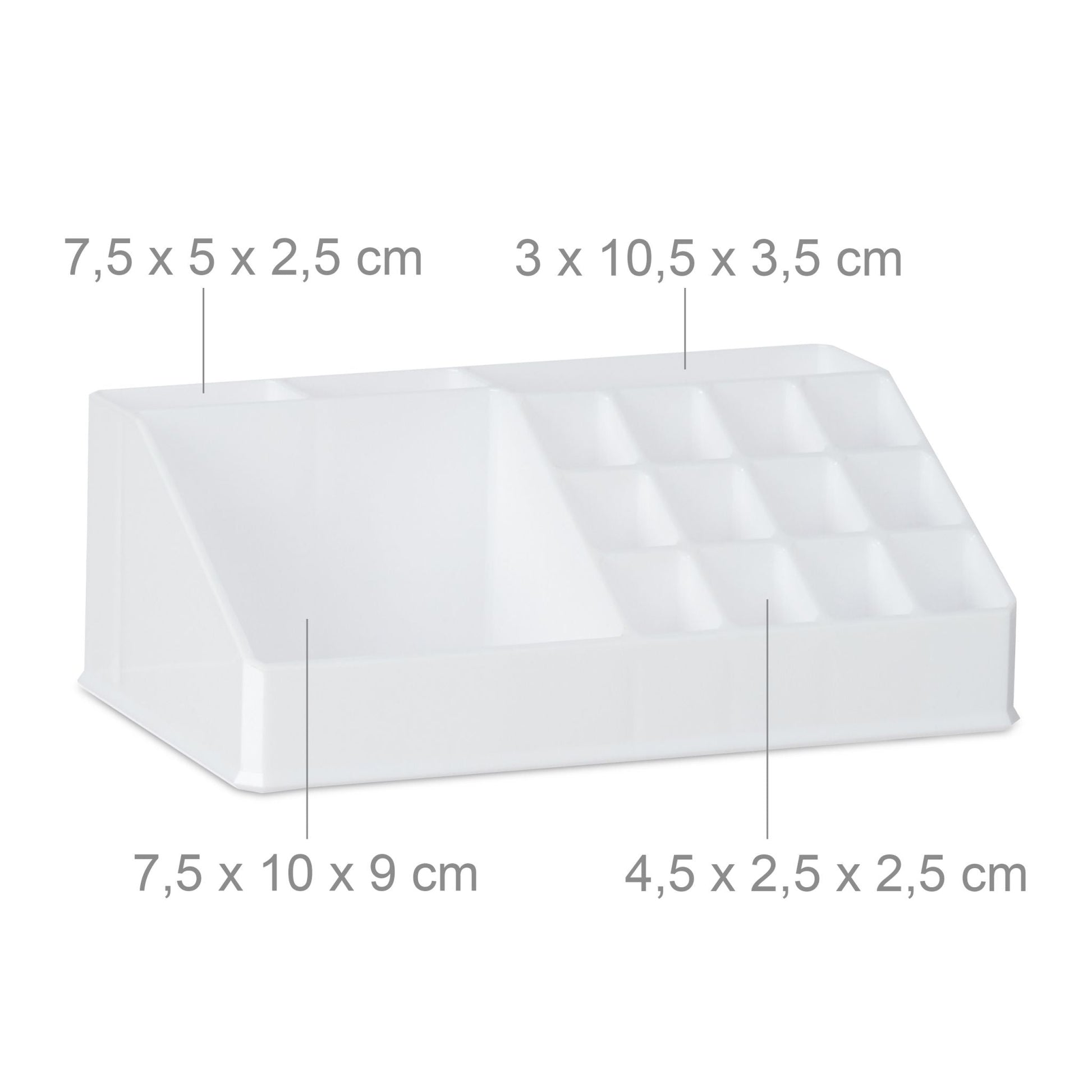 Kosmetikorganizer mit 6 Schubladen Weiss von Relaxdays