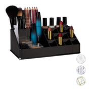 Kosmetikorganizer Acryl Schwarz von Relaxdays