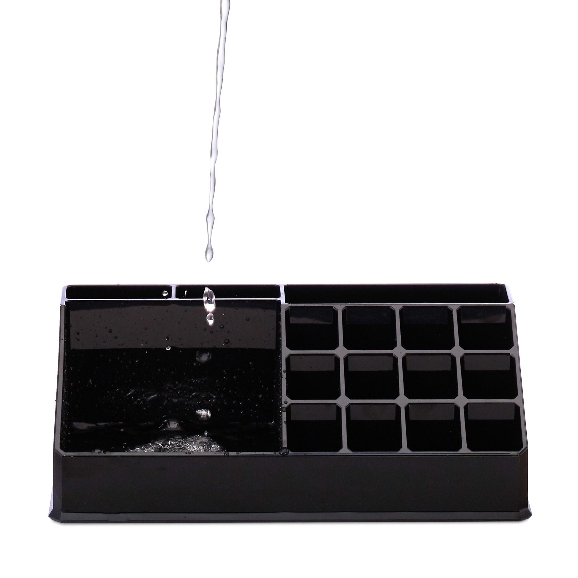 Kosmetikorganizer Acryl Schwarz von Relaxdays