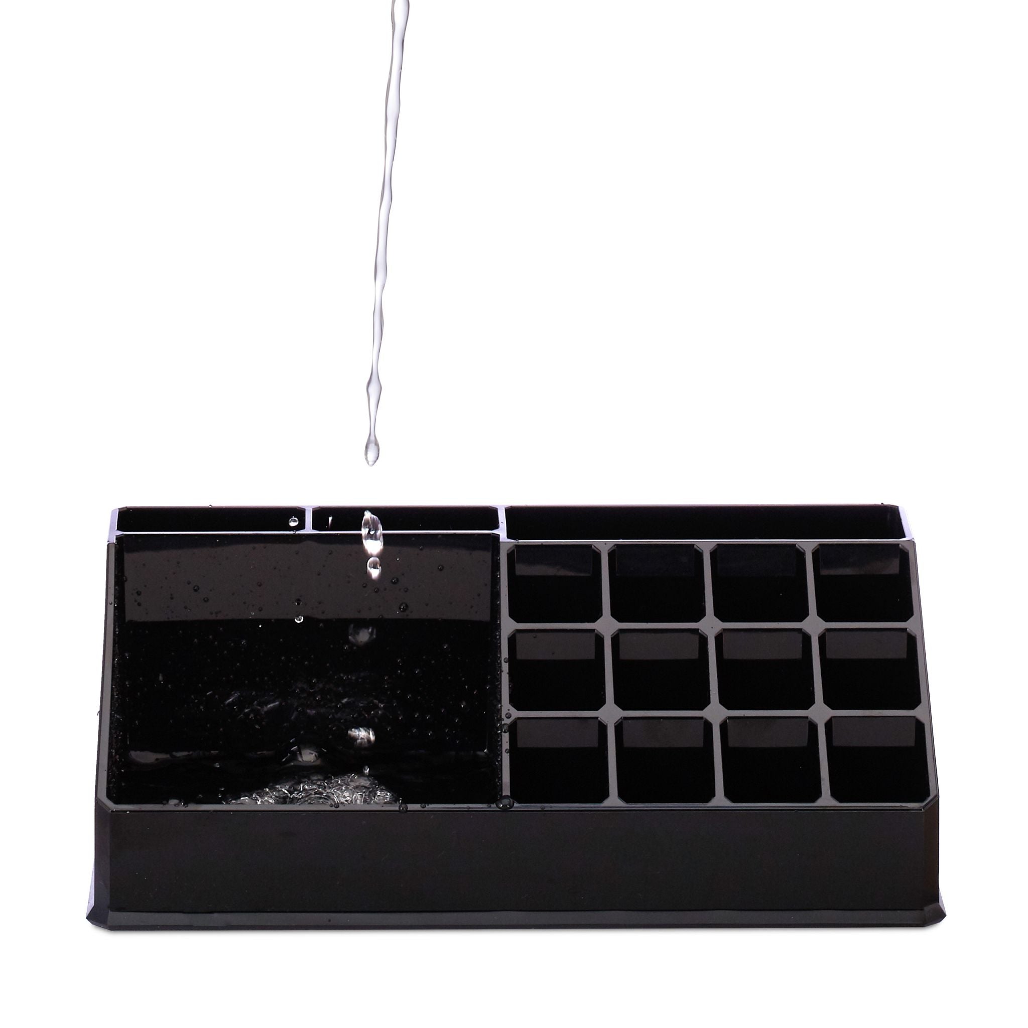 Kosmetikorganizer Acryl Schwarz von Relaxdays