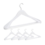 Anzug Kleiderbügel 5er-Set Weiss-Silber von Relaxdays