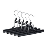 Hosenbügel Metall Schwarz-Silber von Relaxdays
