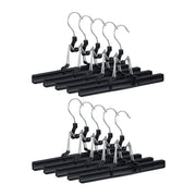 Hosenbügel Metall Schwarz-Silber von Relaxdays
