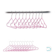Kinderkleiderbügel 20er-Set Pink-Silber von Relaxdays