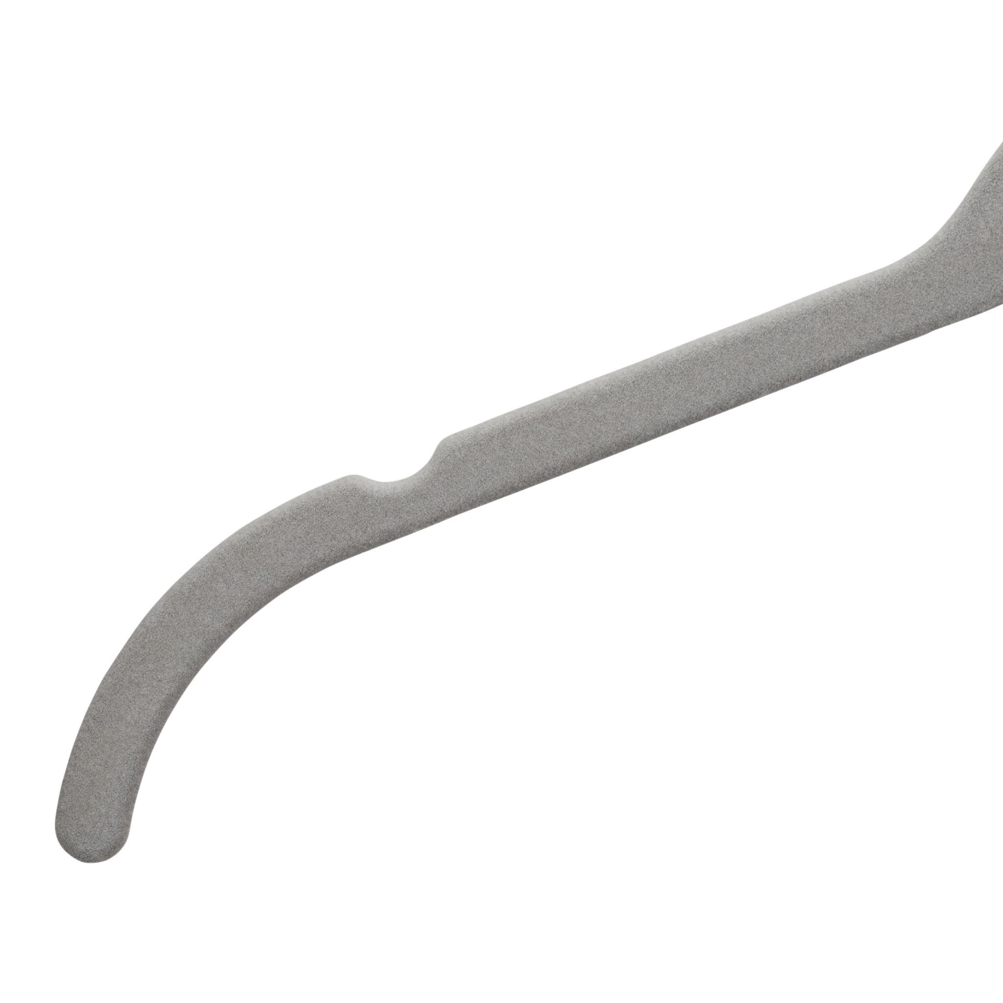 Kleiderbügel Samt 20er-Set Silber-Grau von Relaxdays