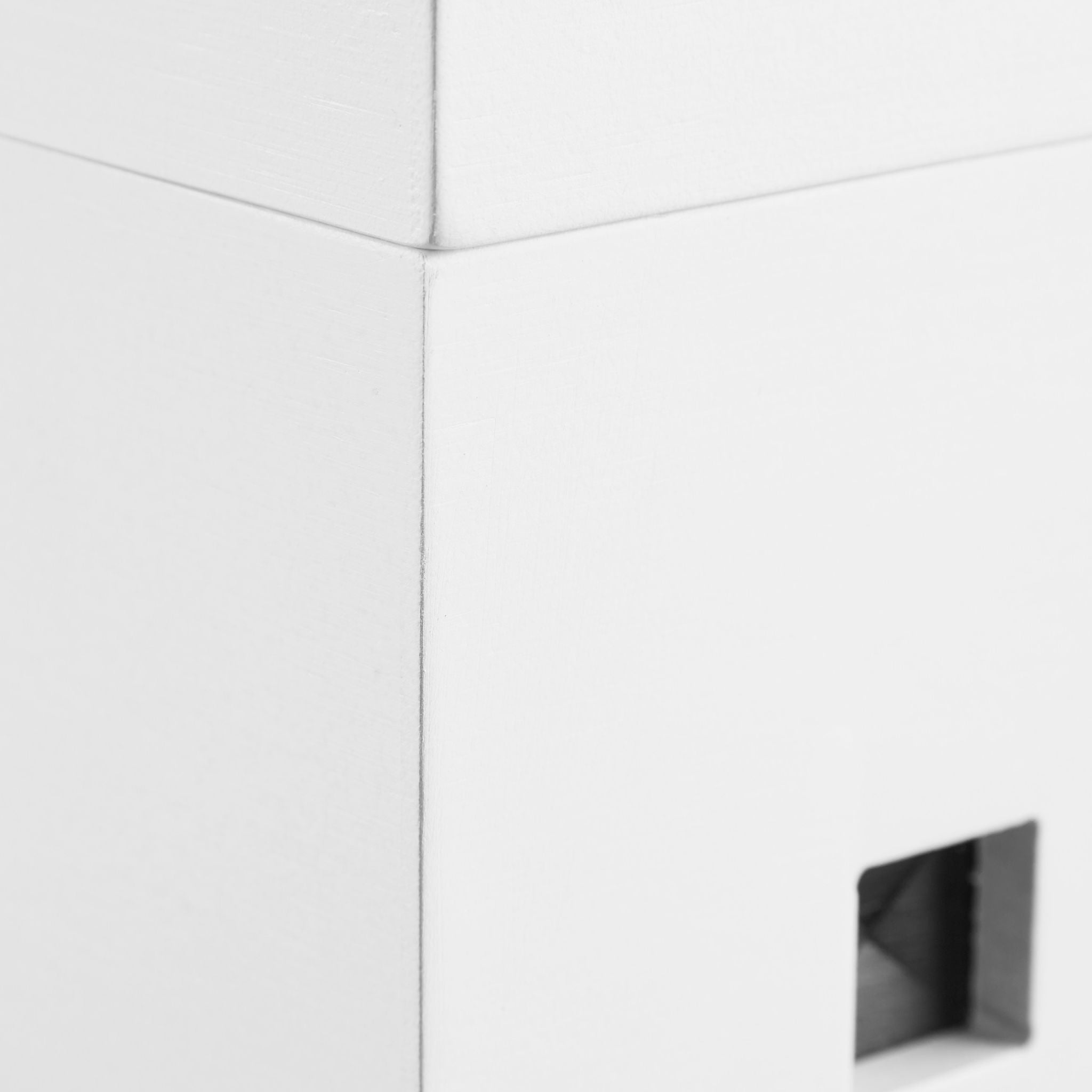 Kabelbox Bambus weiss Weiss von Relaxdays