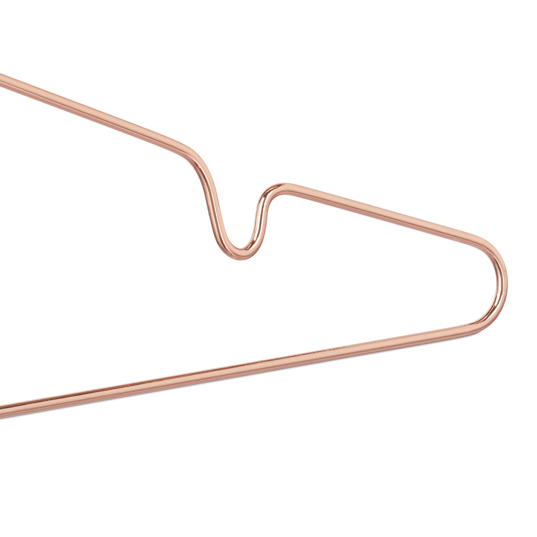 Kleiderbügel roségold 10er-Set Kupfer von Relaxdays