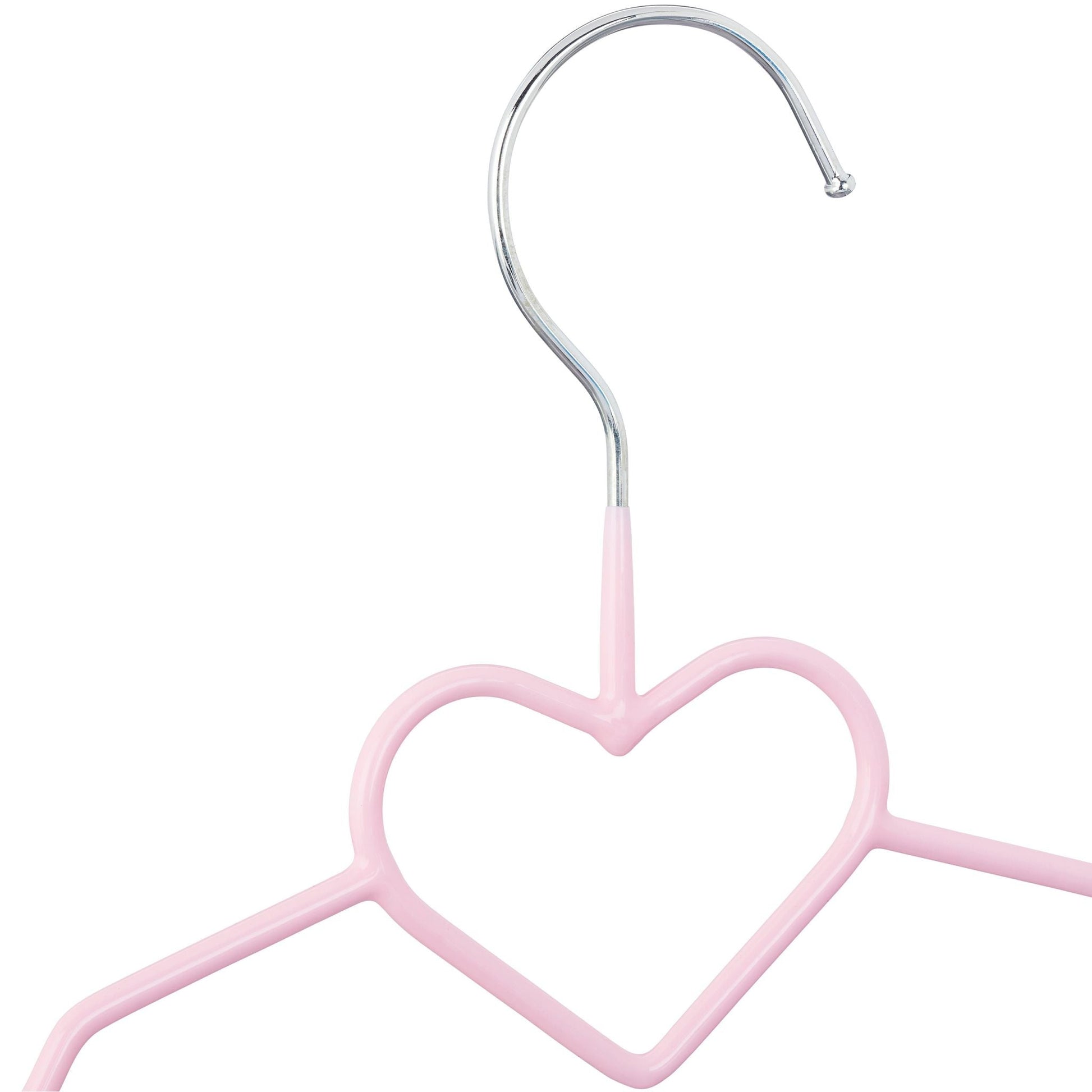 Kinderkleiderbügel 10er-Set Rosa-Silber von Relaxdays