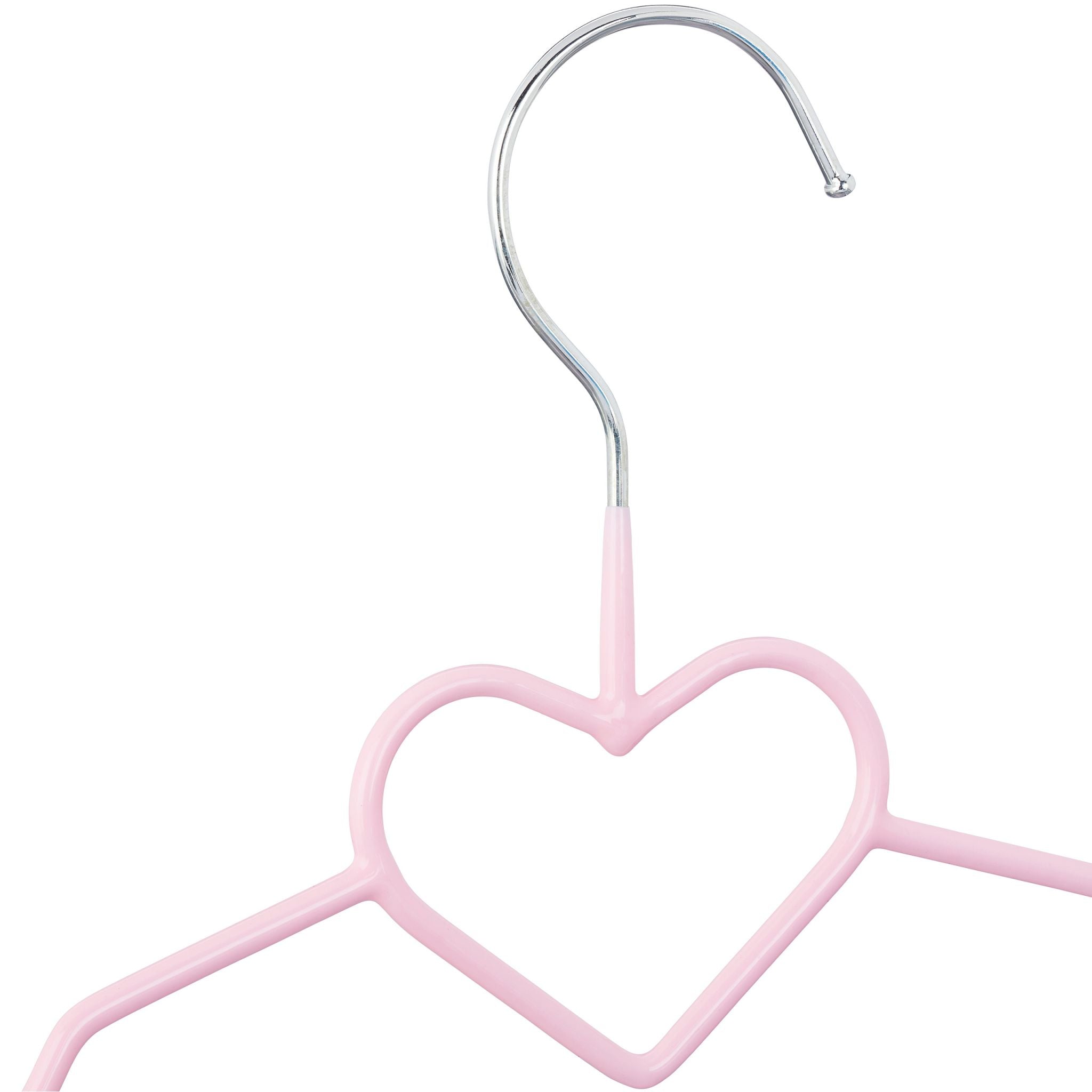 Kinderkleiderbügel 10er-Set Rosa-Silber von Relaxdays