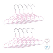Kinderkleiderbügel 10er-Set Rosa-Silber von Relaxdays