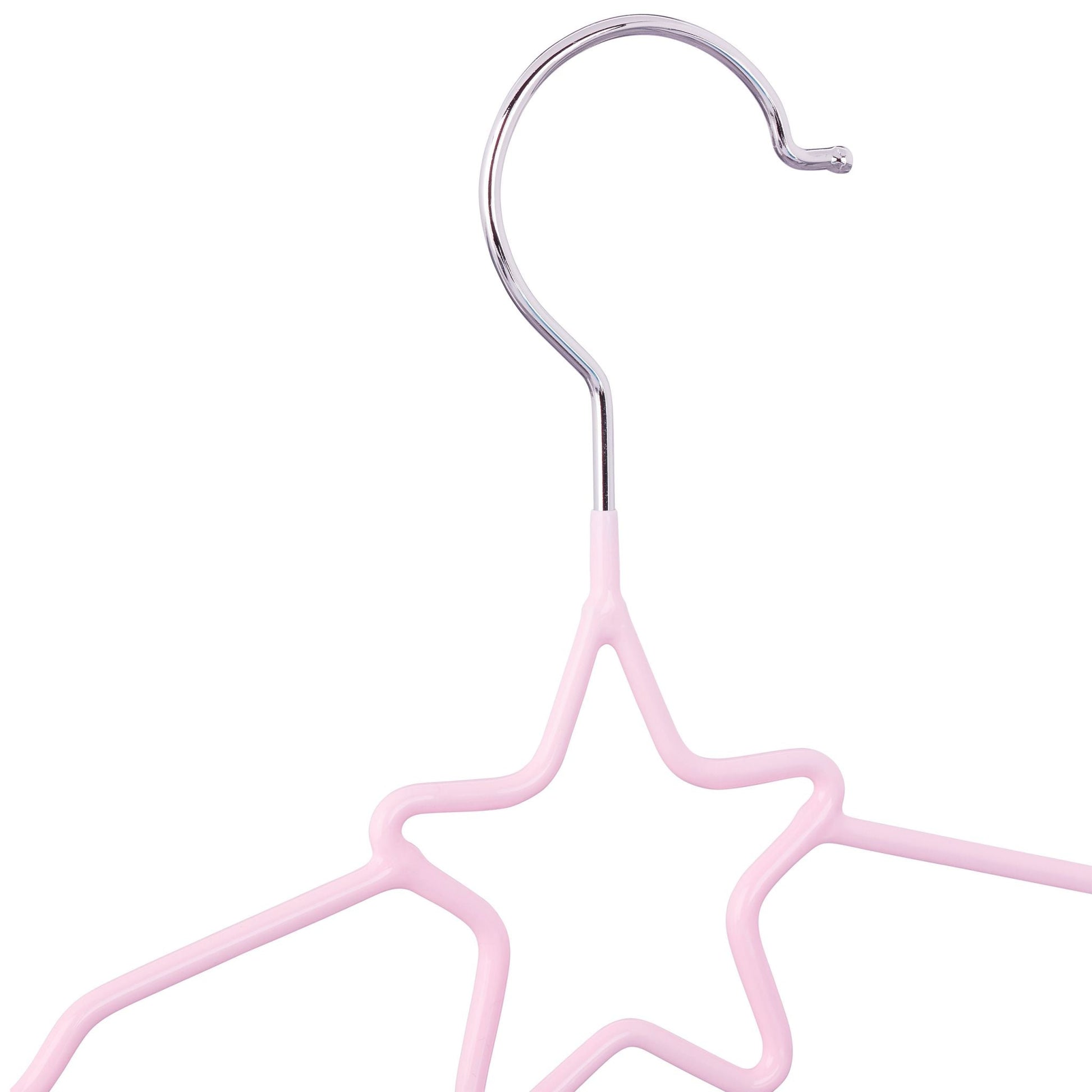 Kinderkleiderbügel 10er-Set Rosa-Silber von Relaxdays