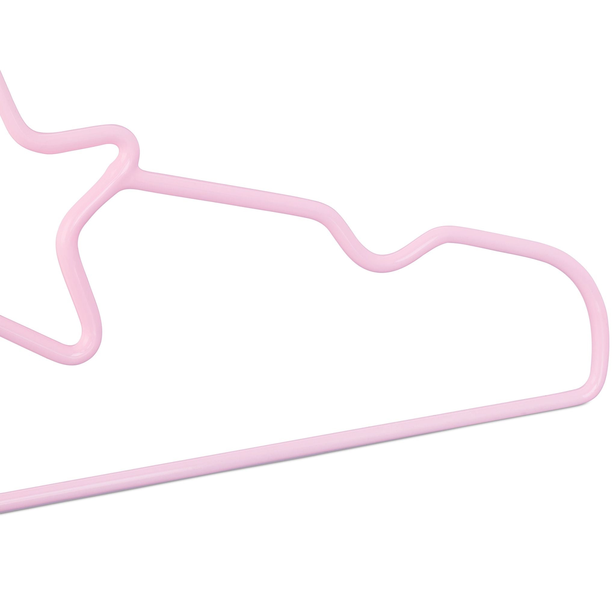 Kinderkleiderbügel 10er-Set Rosa-Silber von Relaxdays