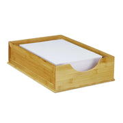 Dokumentenablage Bambus Hellbraun von Relaxdays