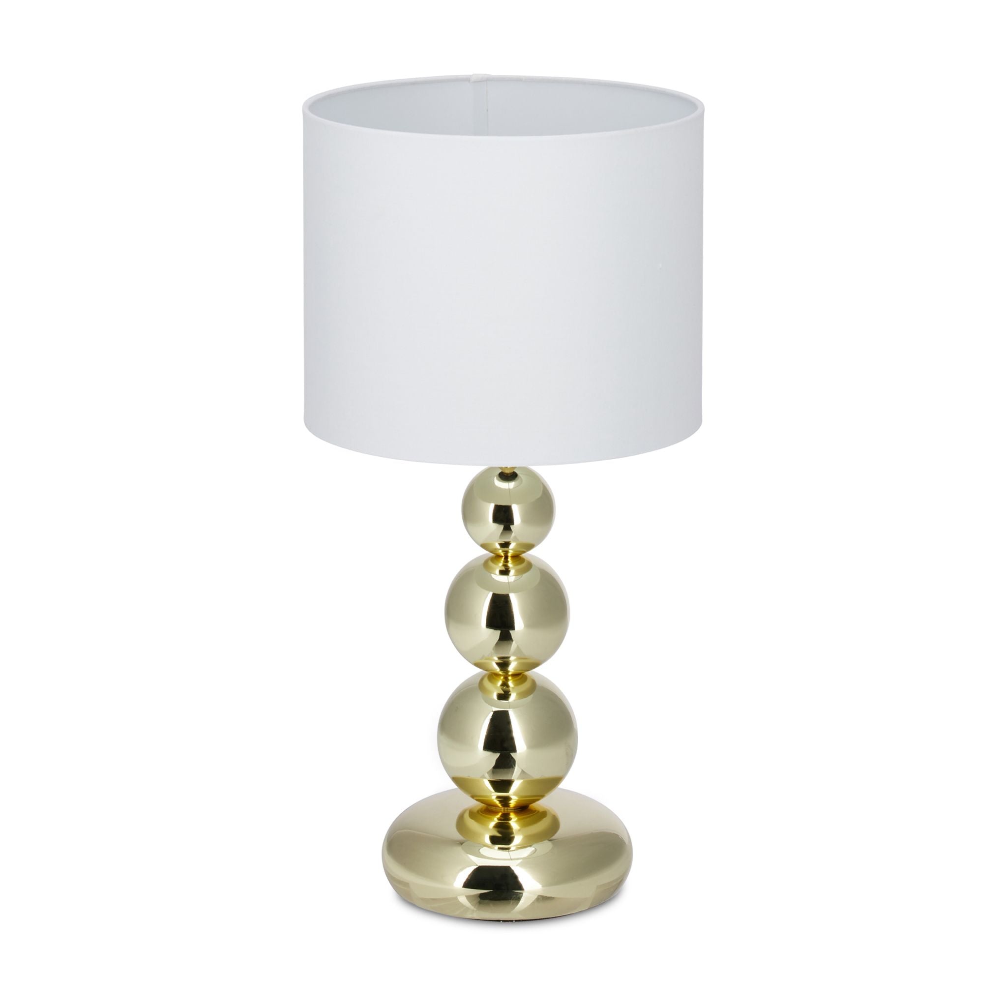 Tischlampe Gold Weiss-Gold-Schwarz von Relaxdays