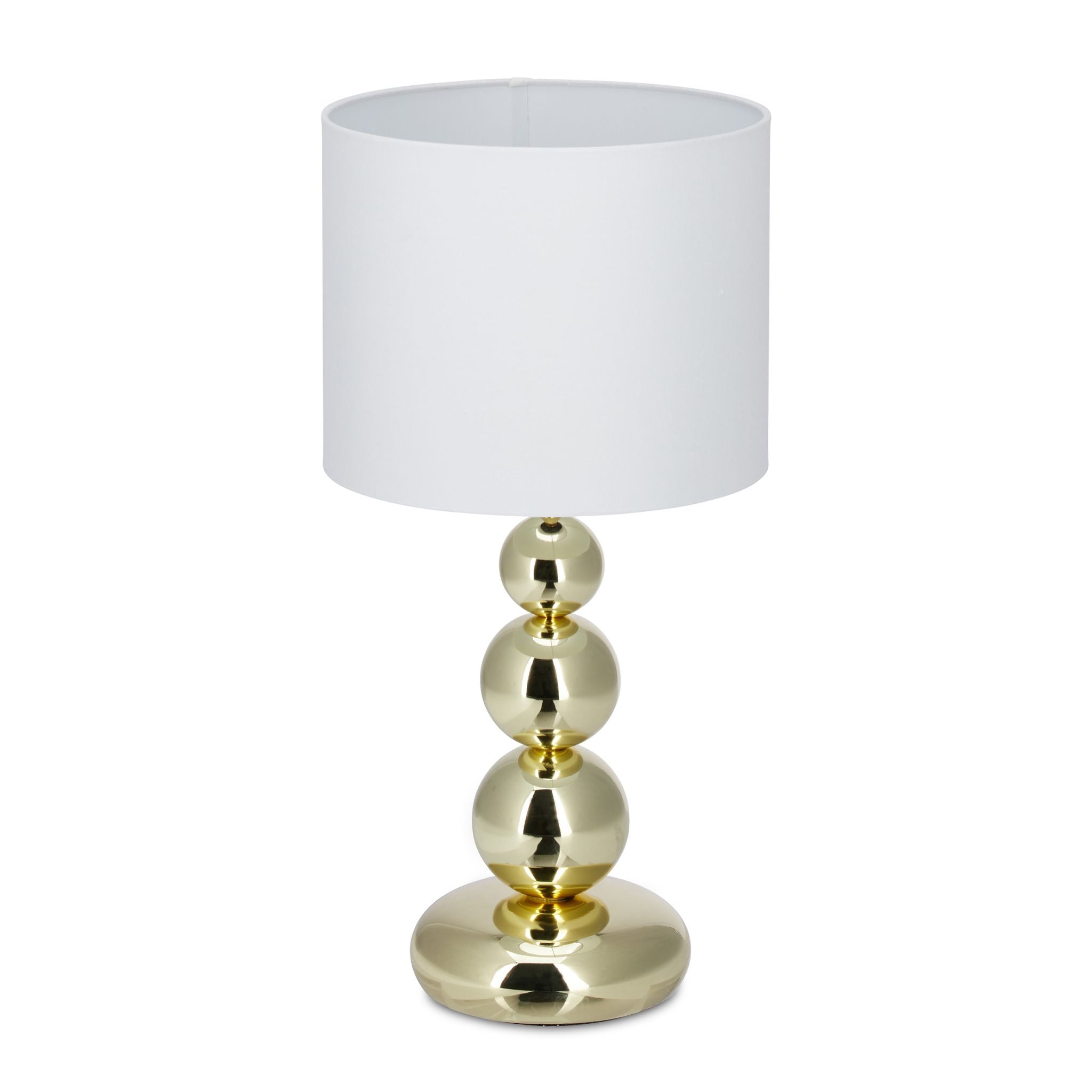 Tischlampe Gold Weiss-Gold-Schwarz von Relaxdays