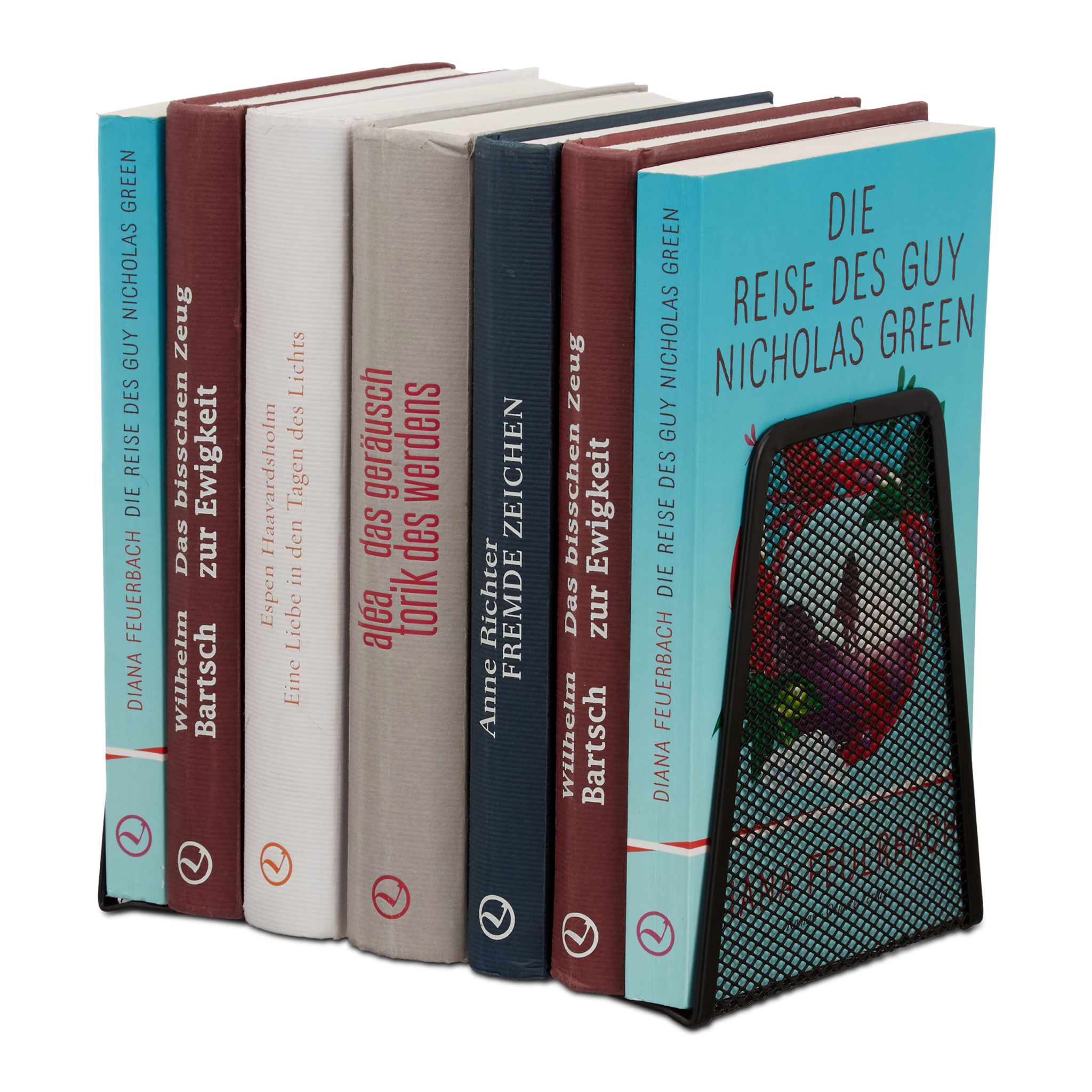 Buchstützen 2er-Set Schwarz