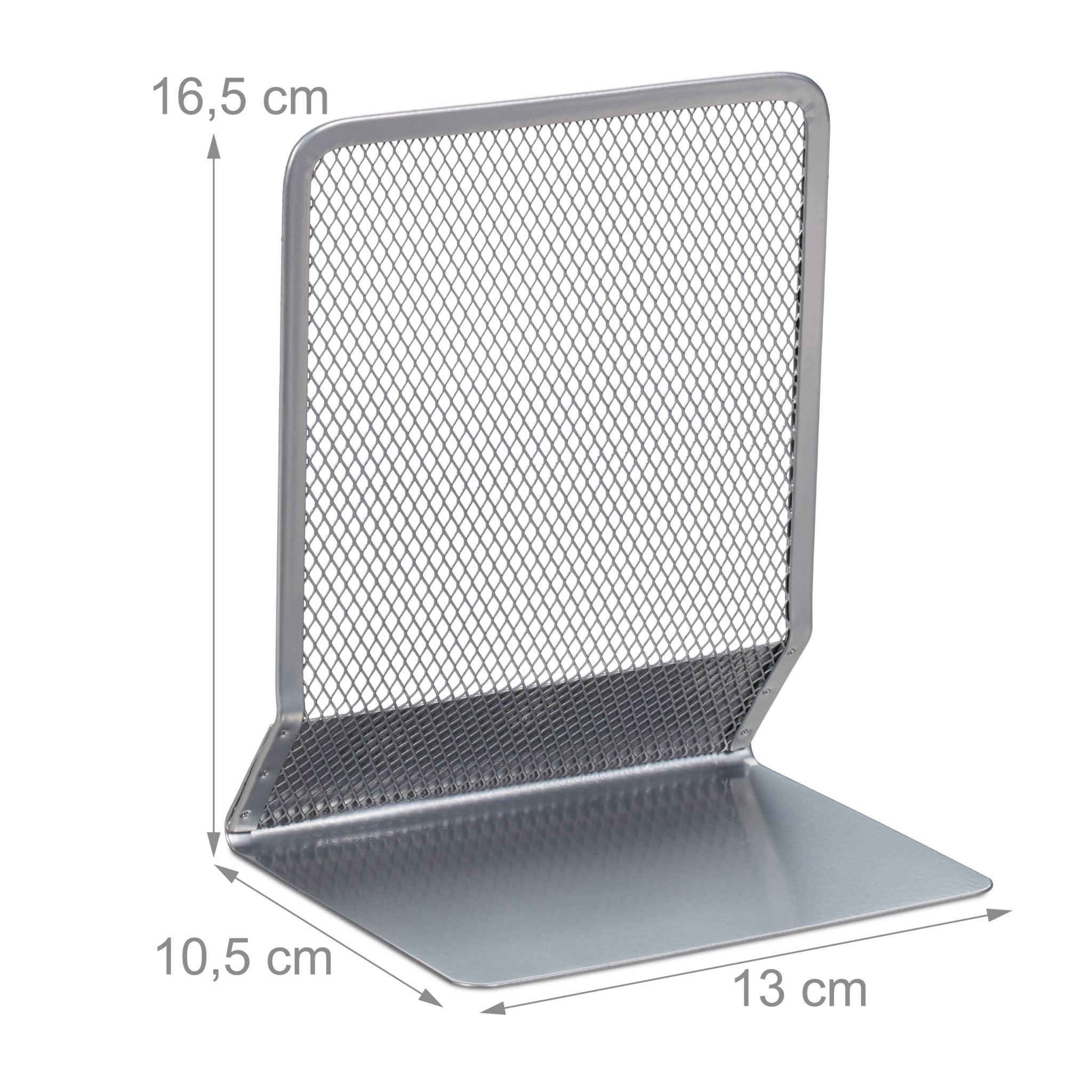 Buchstütze gross 2er-Set Silber