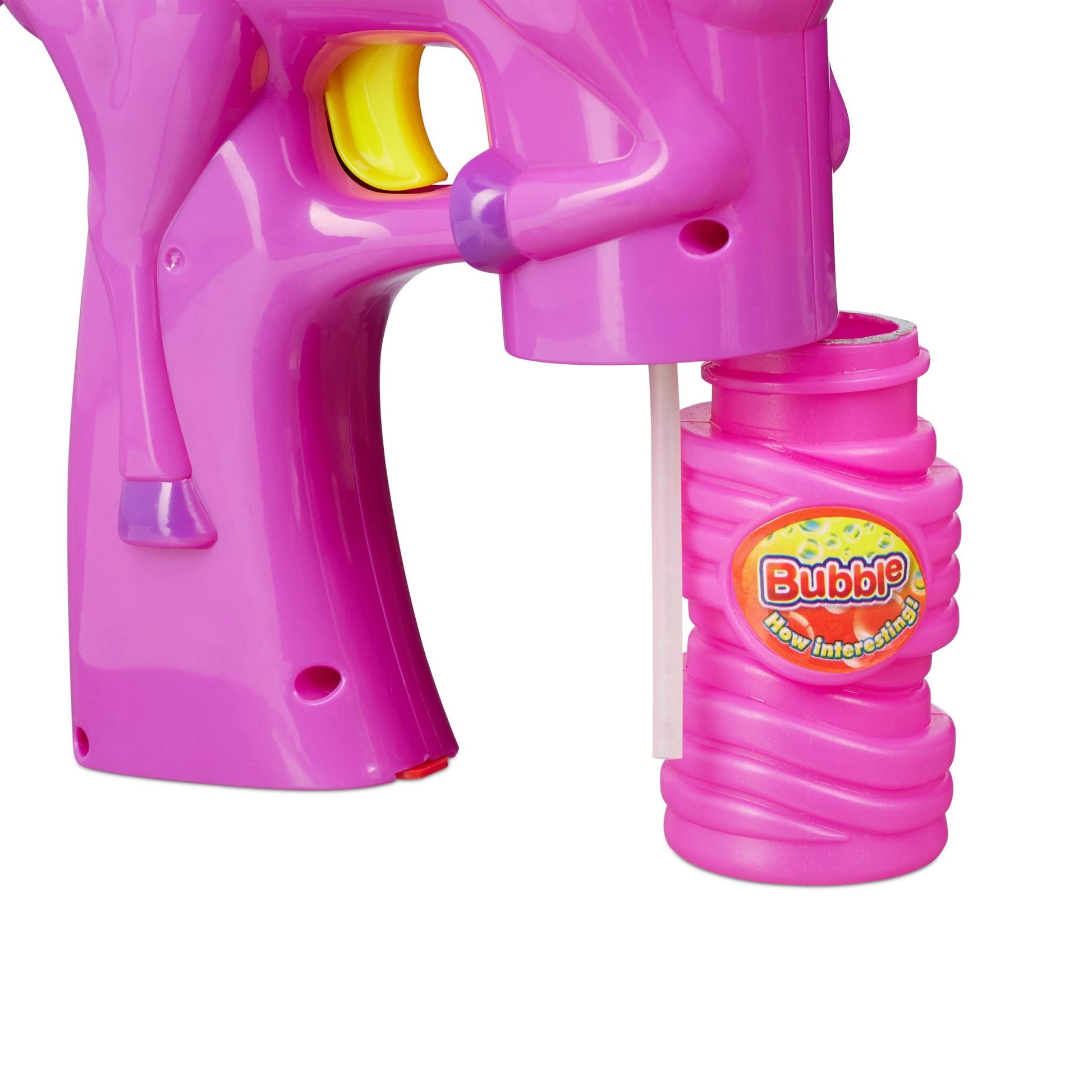 Einhorn Seifenblasenpistole Gelb-Lila-Pink von Relaxdays