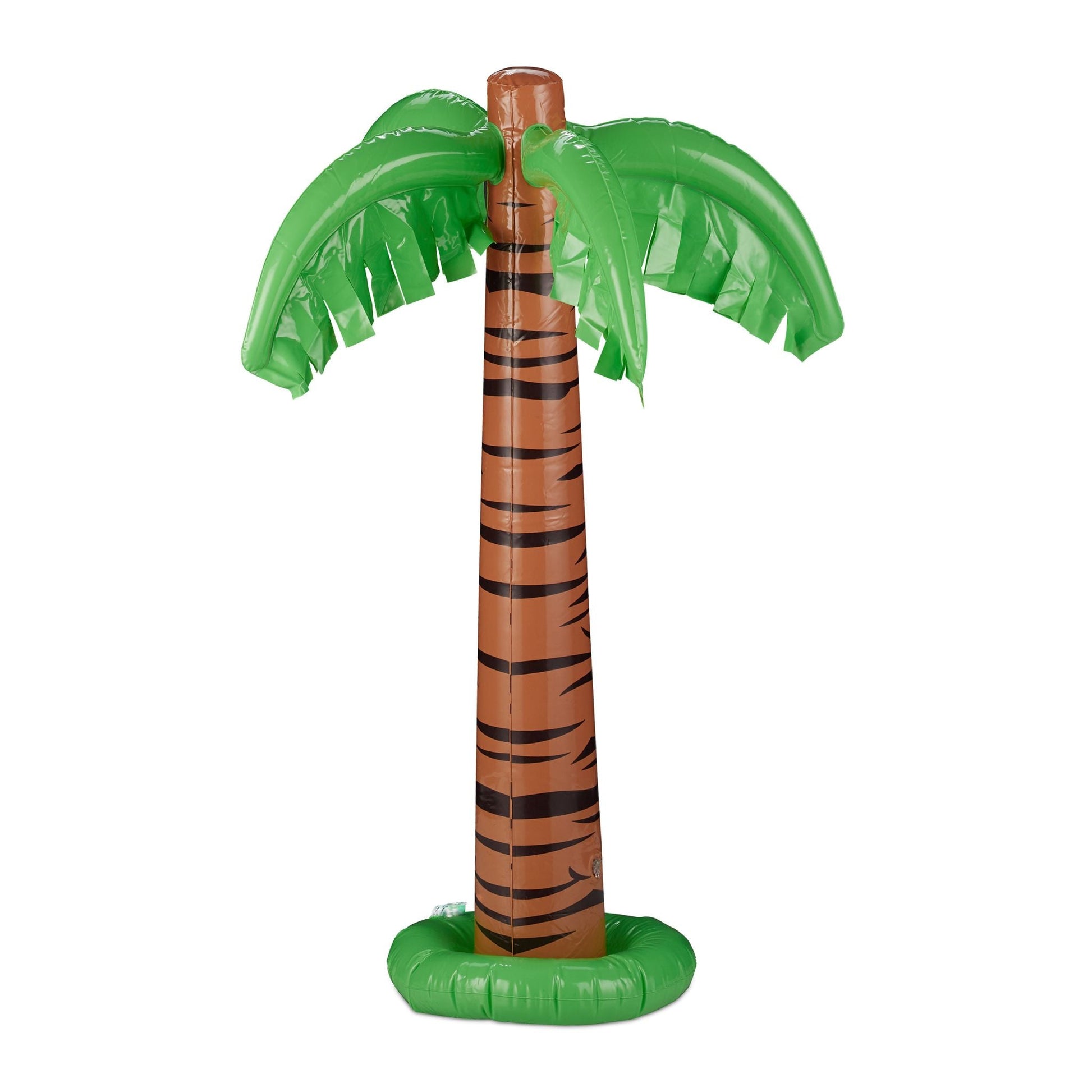 Aufblasbare Palme XL Braun-Grün-Schwarz von Relaxdays