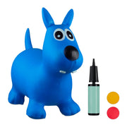 Hüpftier Hund Weiss-Blau-Schwarz von Relaxdays