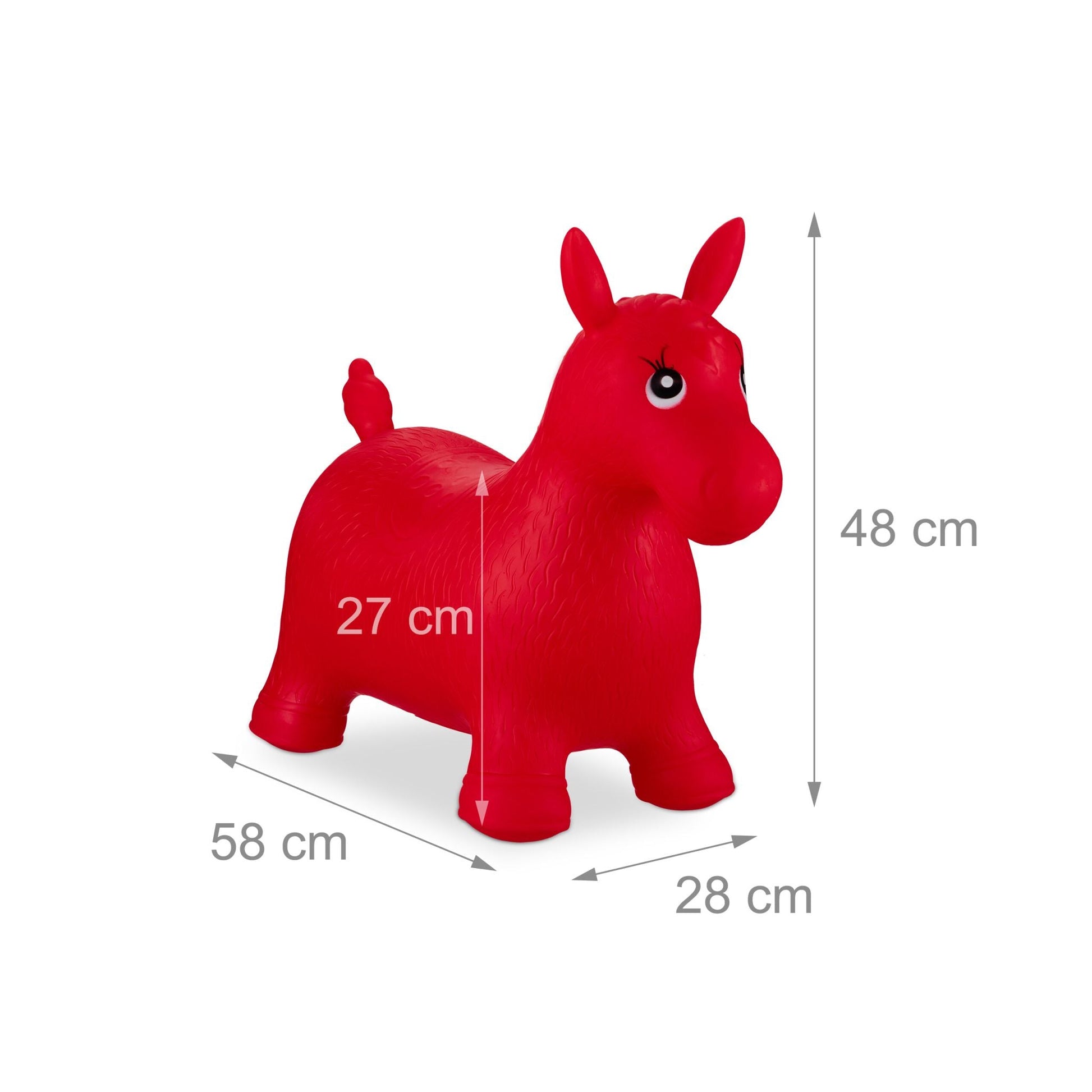 Hüpftier Pferd Rot von Relaxdays
