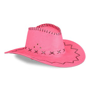 Cowboyhut Rosa-Schwarz von Relaxdays