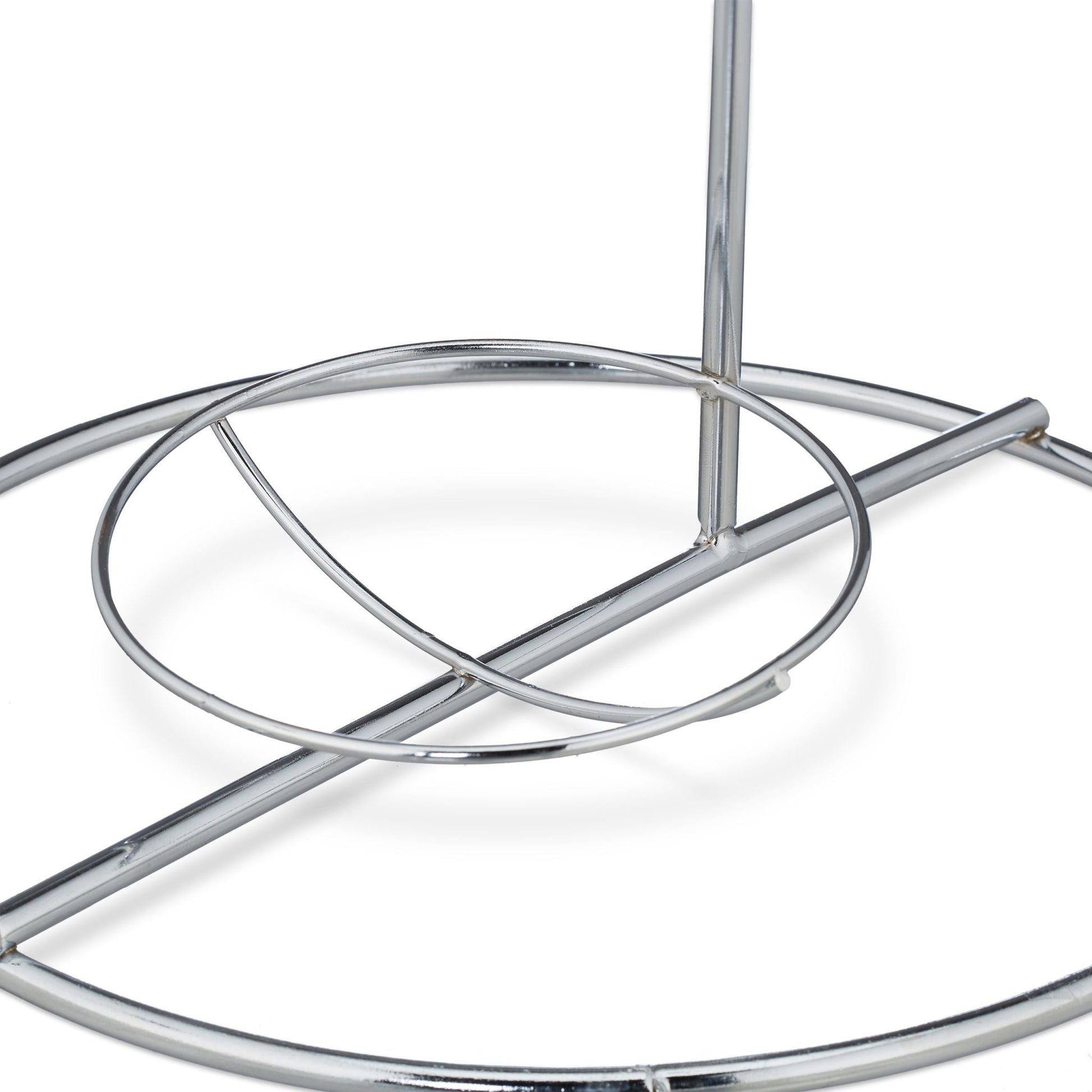 Obsthalter Spirale Metall Silber von Relaxdays