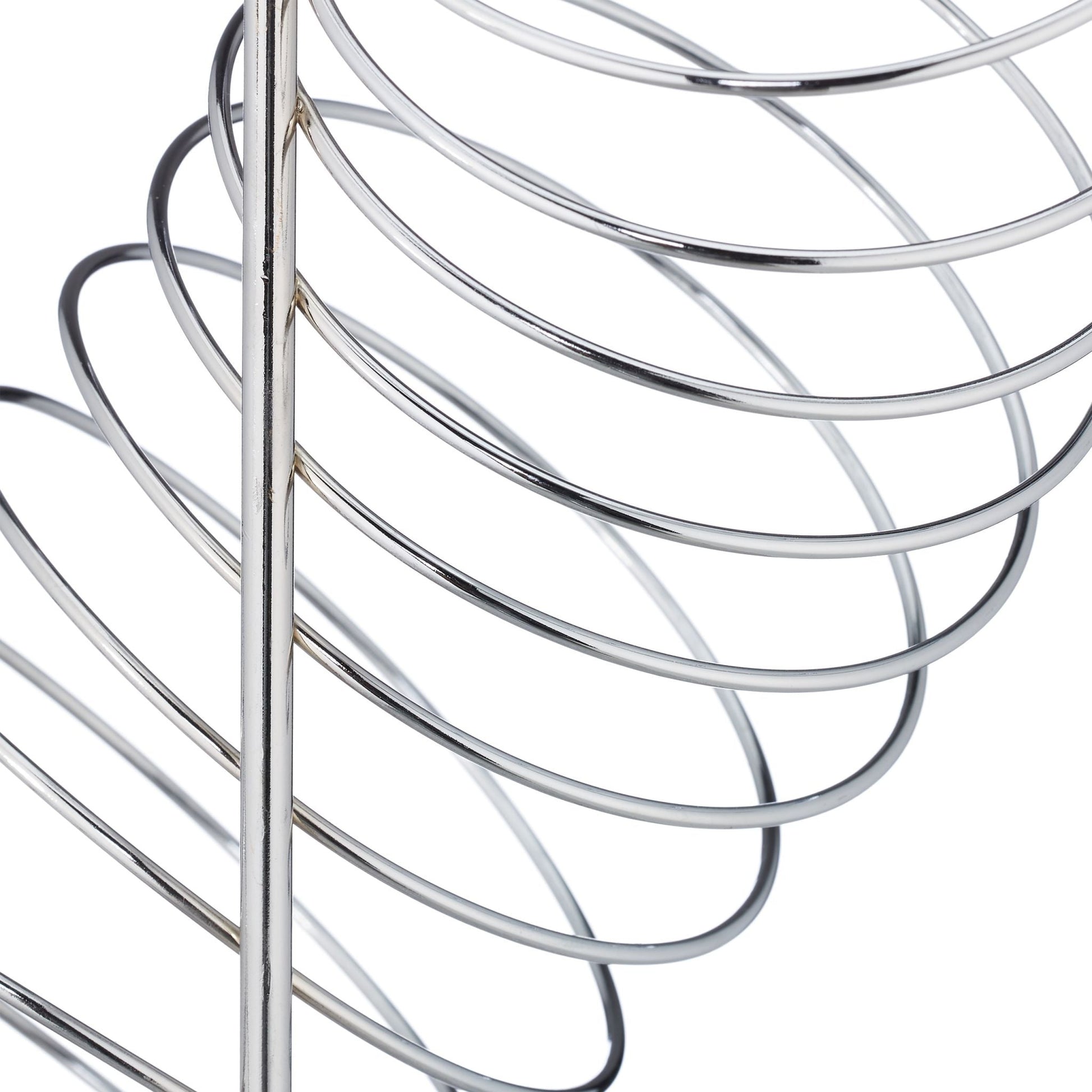Obsthalter Spirale Metall Silber von Relaxdays