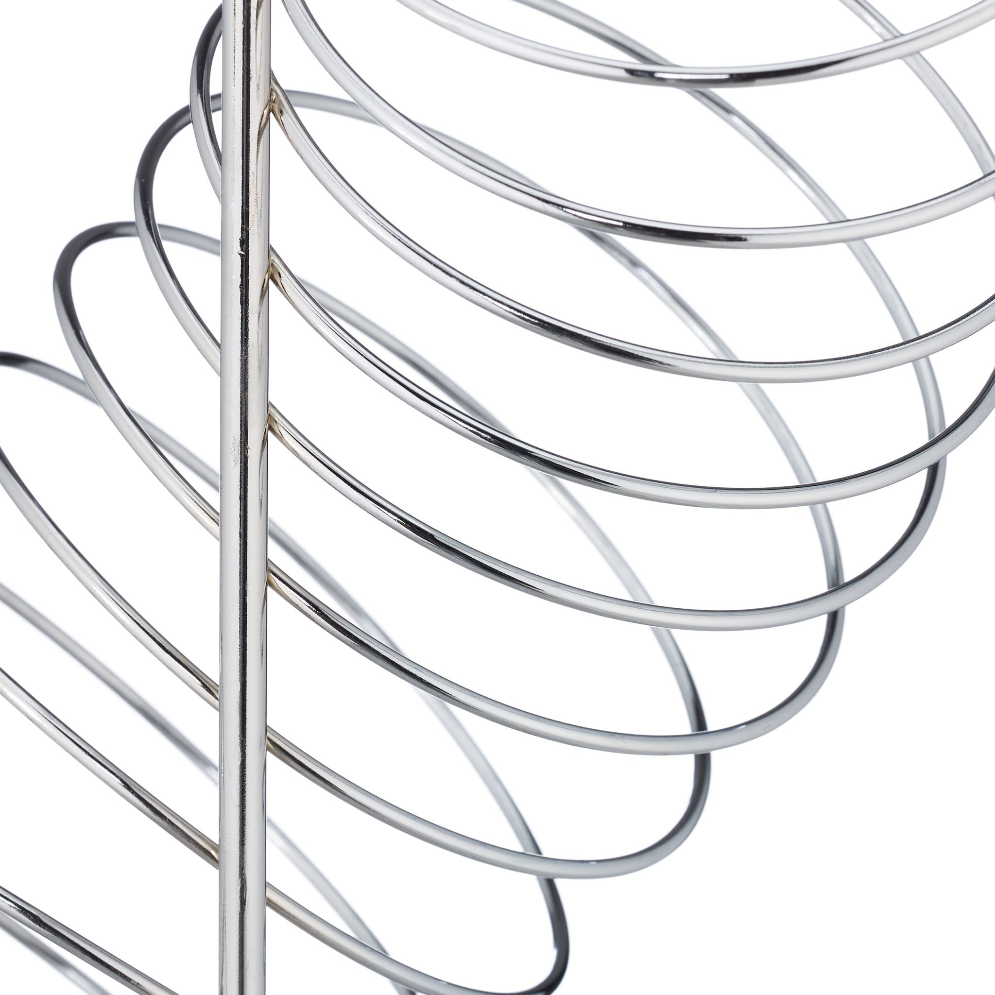 Obsthalter Spirale Metall Silber von Relaxdays