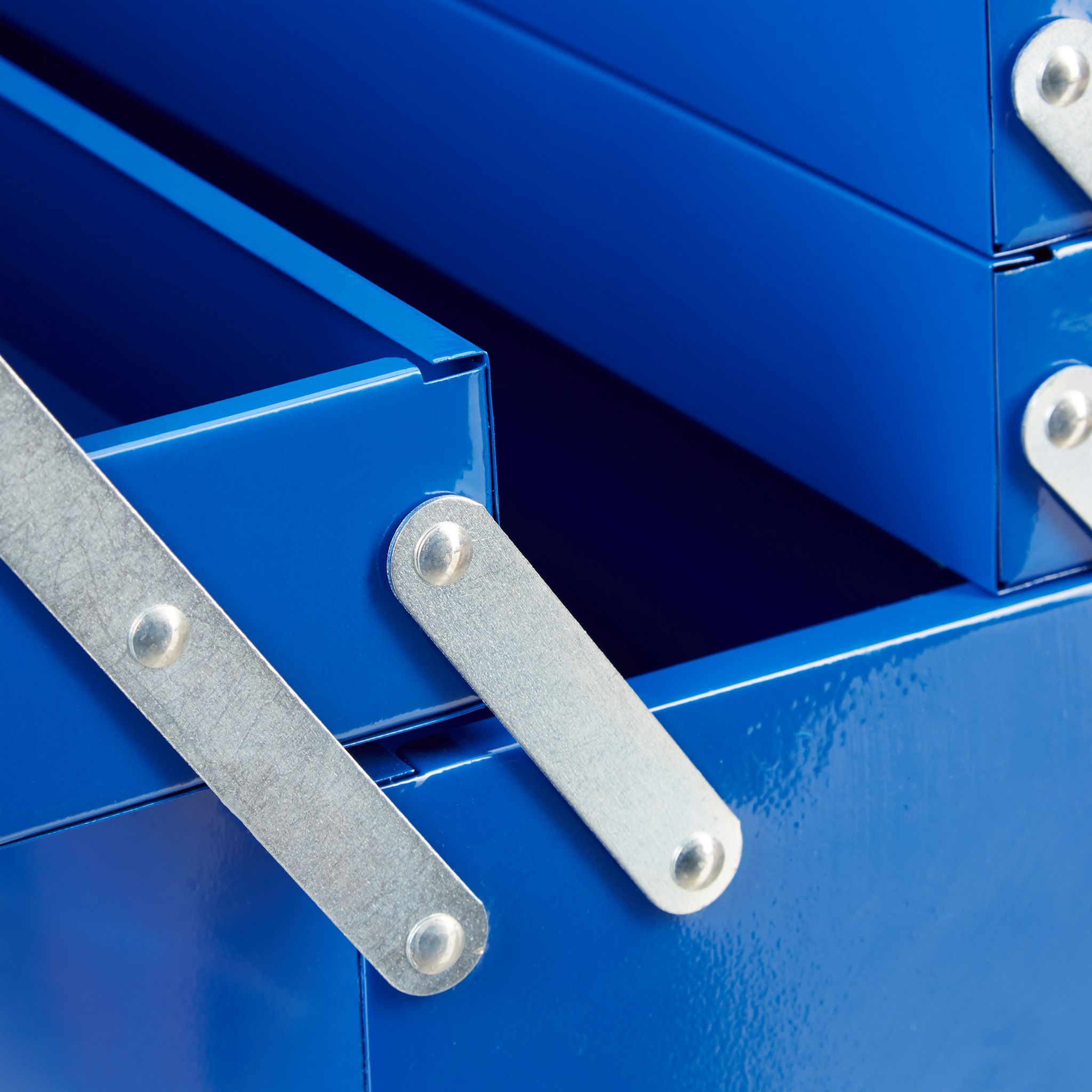 Werkzeugkoffer leer blau Blau-Silber