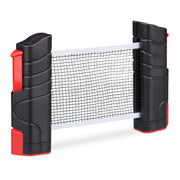 Tischtennisnetz ziehbar Weiss-Rot-Schwarz von Relaxdays