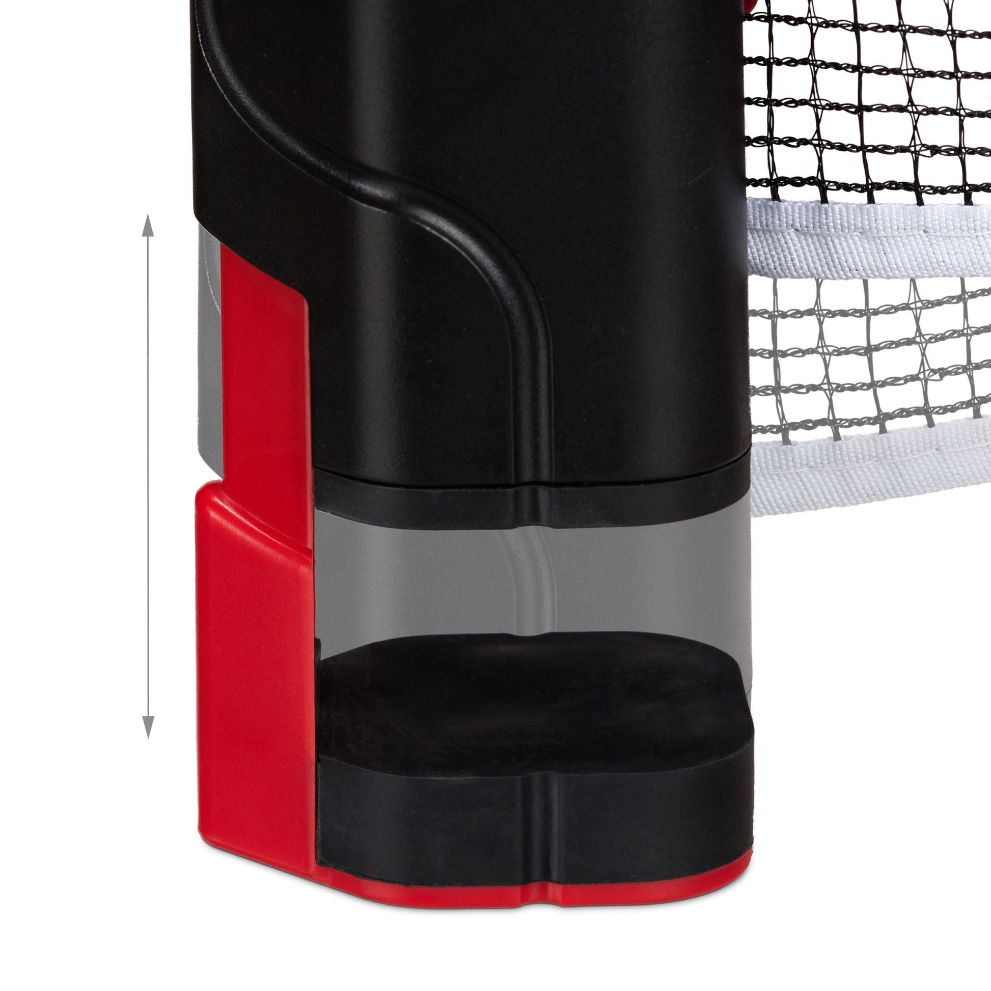 Tischtennisnetz ziehbar Weiss-Rot-Schwarz von Relaxdays