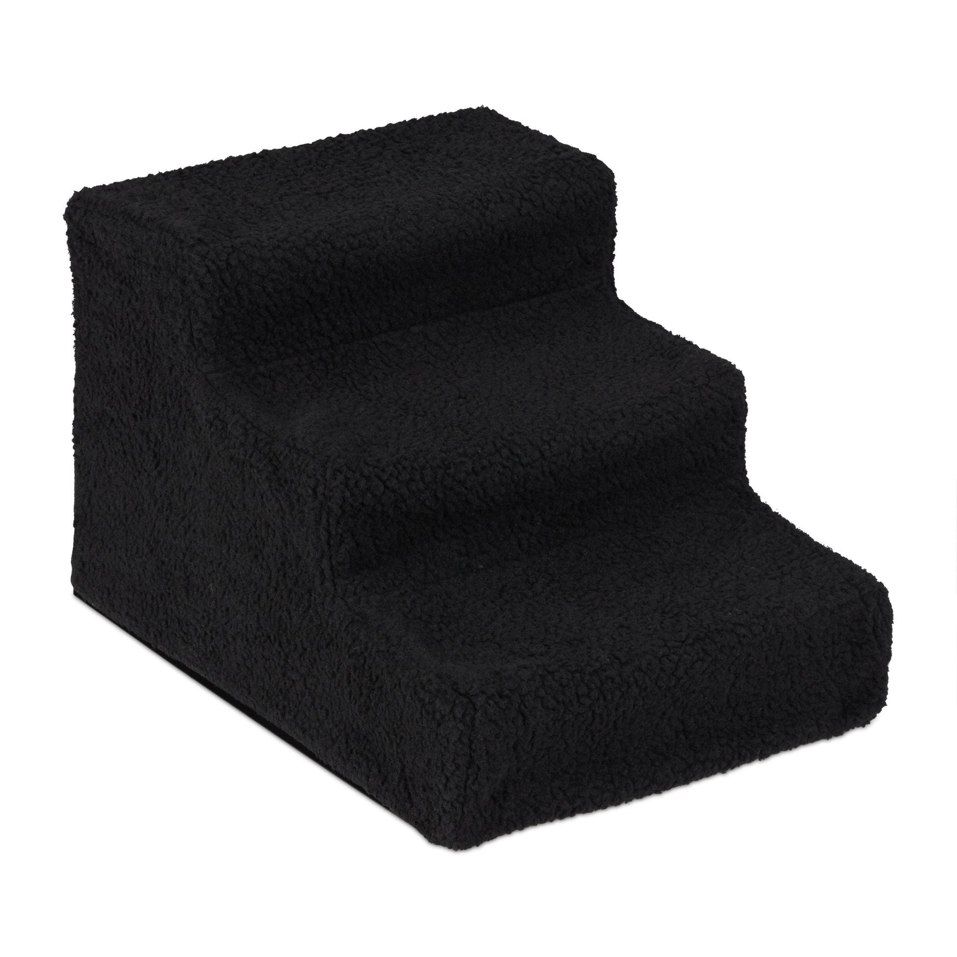 Hundetreppe 3 Stufen Schwarz von Relaxdays